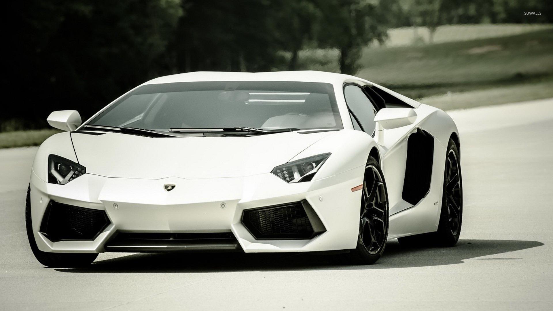 1920x1080 White Lamborghini Aventador wallpaper wallpaper
