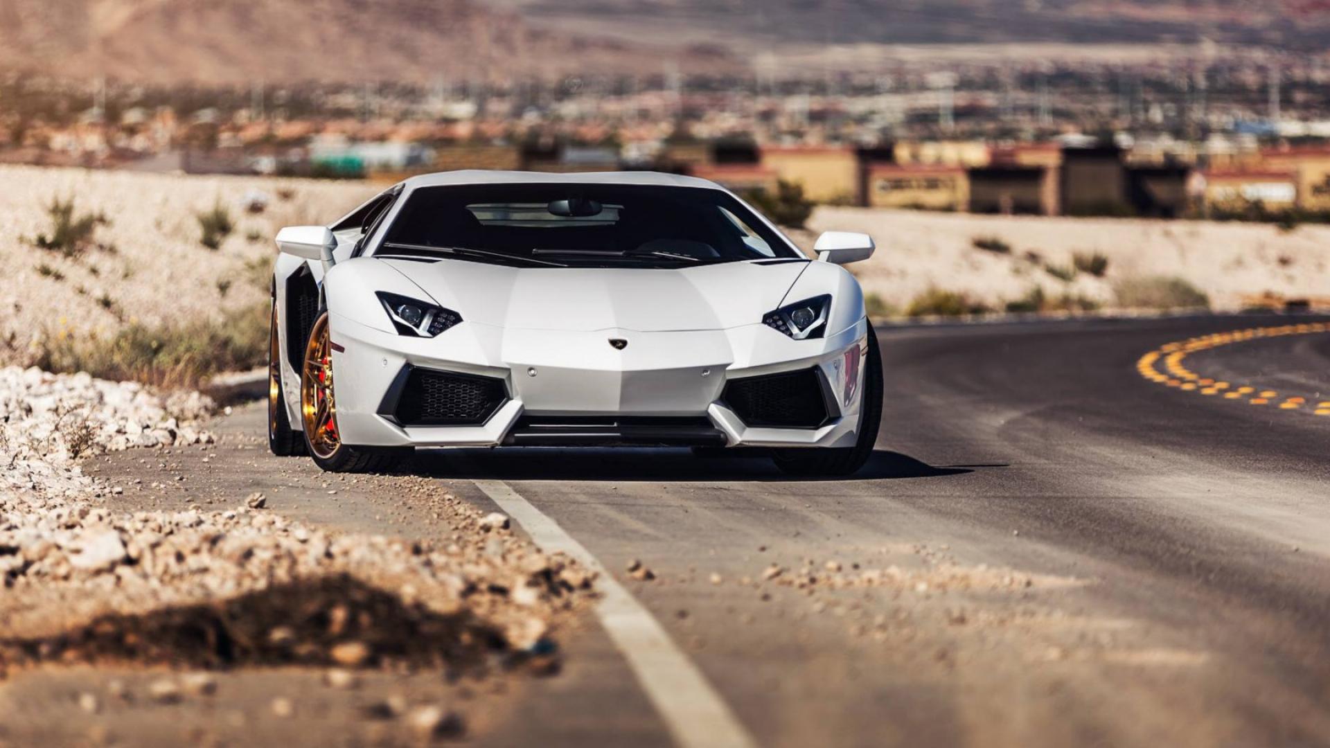 1920x1080 Lamborghini White Wallpaper HD