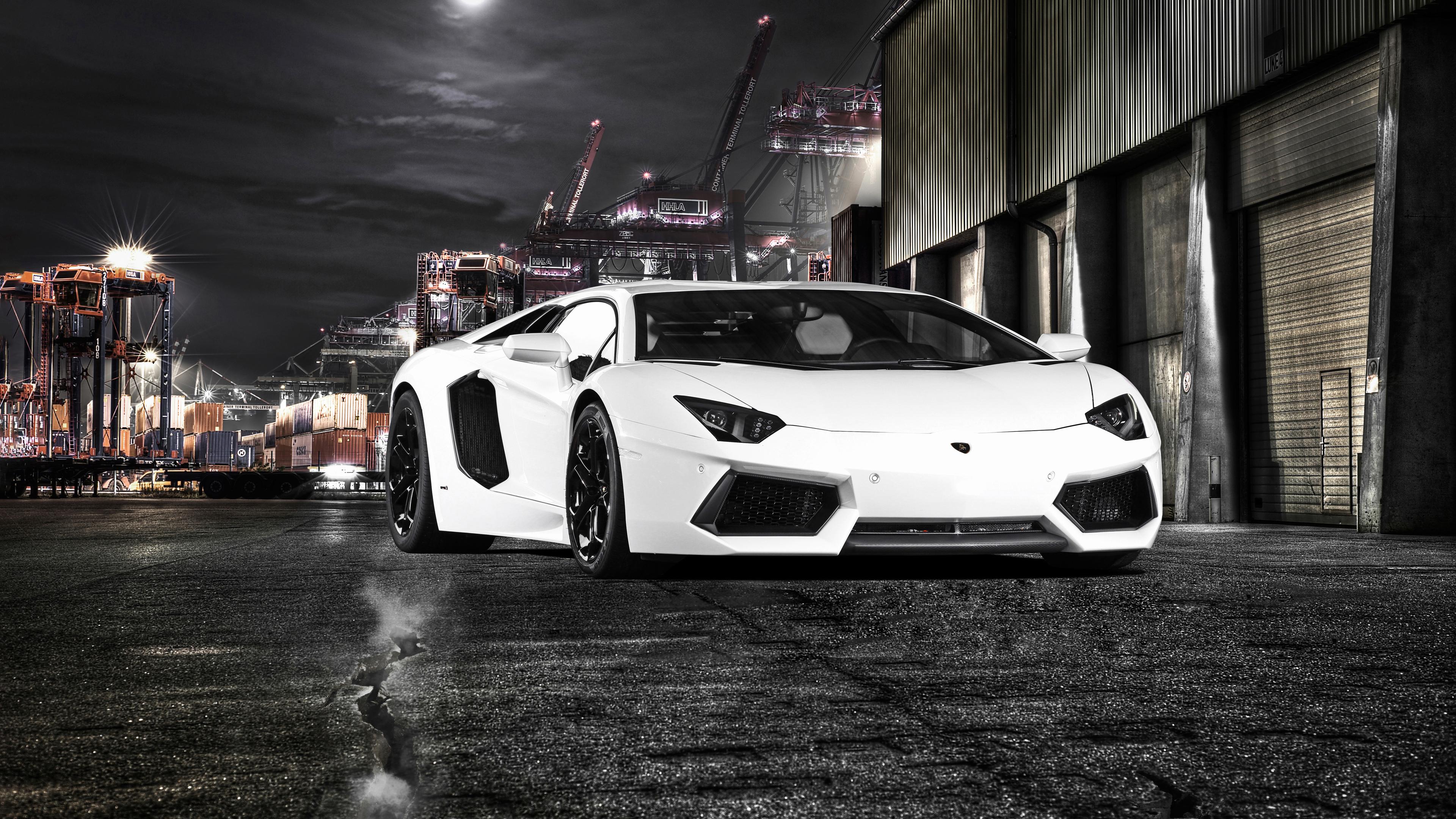 3840x2160 Wallpaper 4k White Lamborghini Aventador 4k New Wallpaper