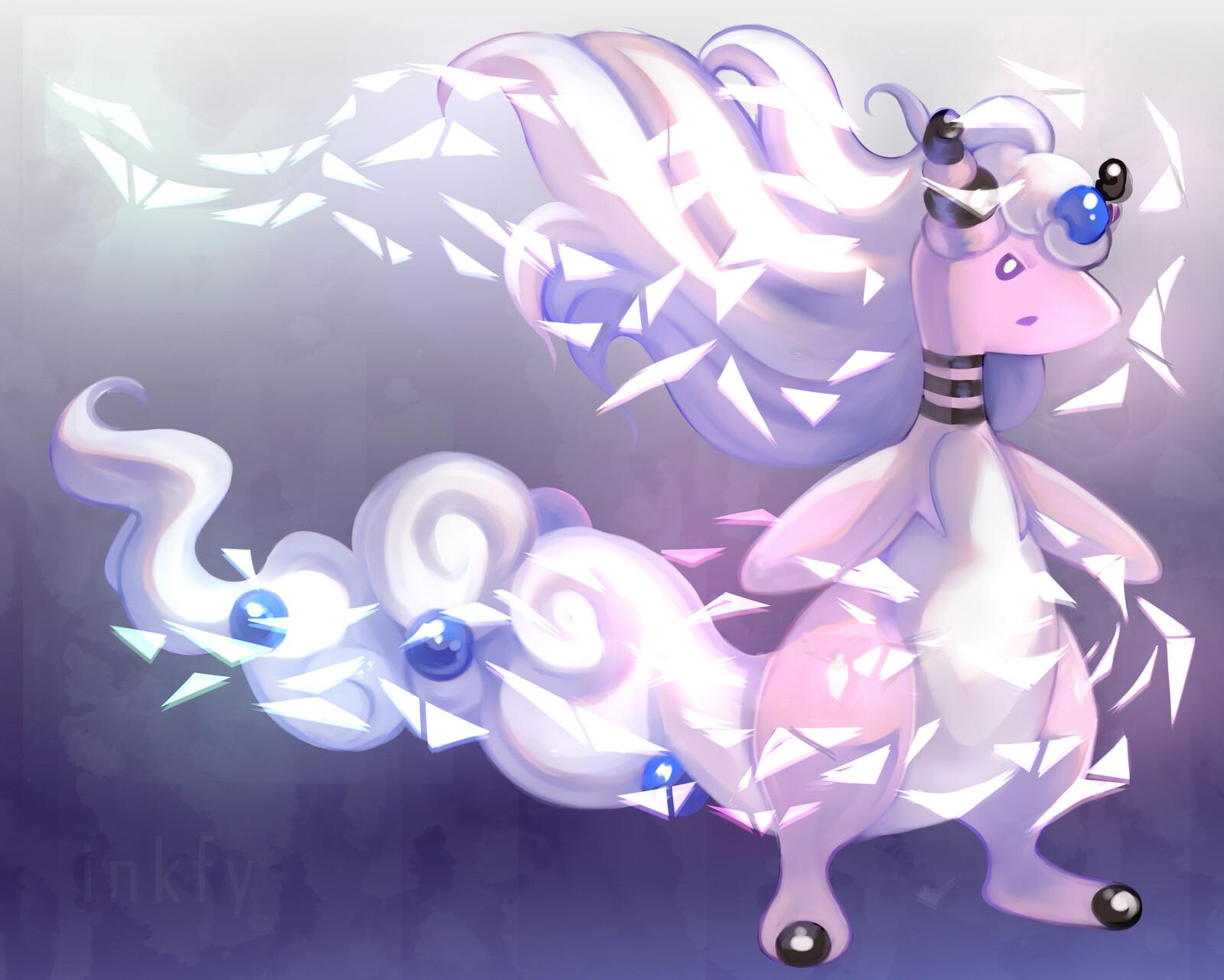 1600x1281 Shiny Mega Ampharos, Inkfy (Lex W.)