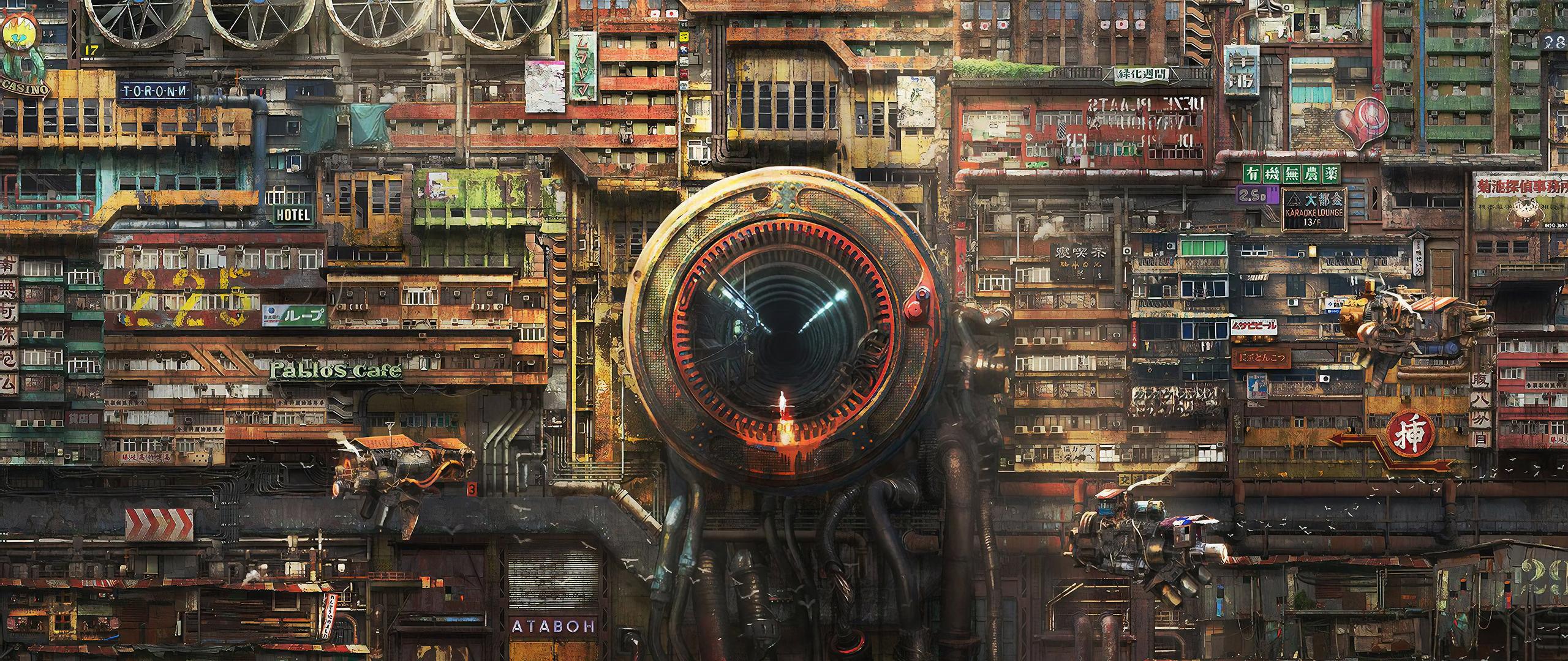 2560x1080 Futuristic Cyberpunk Digital Art 2560x1080 Resolution HD 4k Wallpaper, Image, Background, Photo and Picture