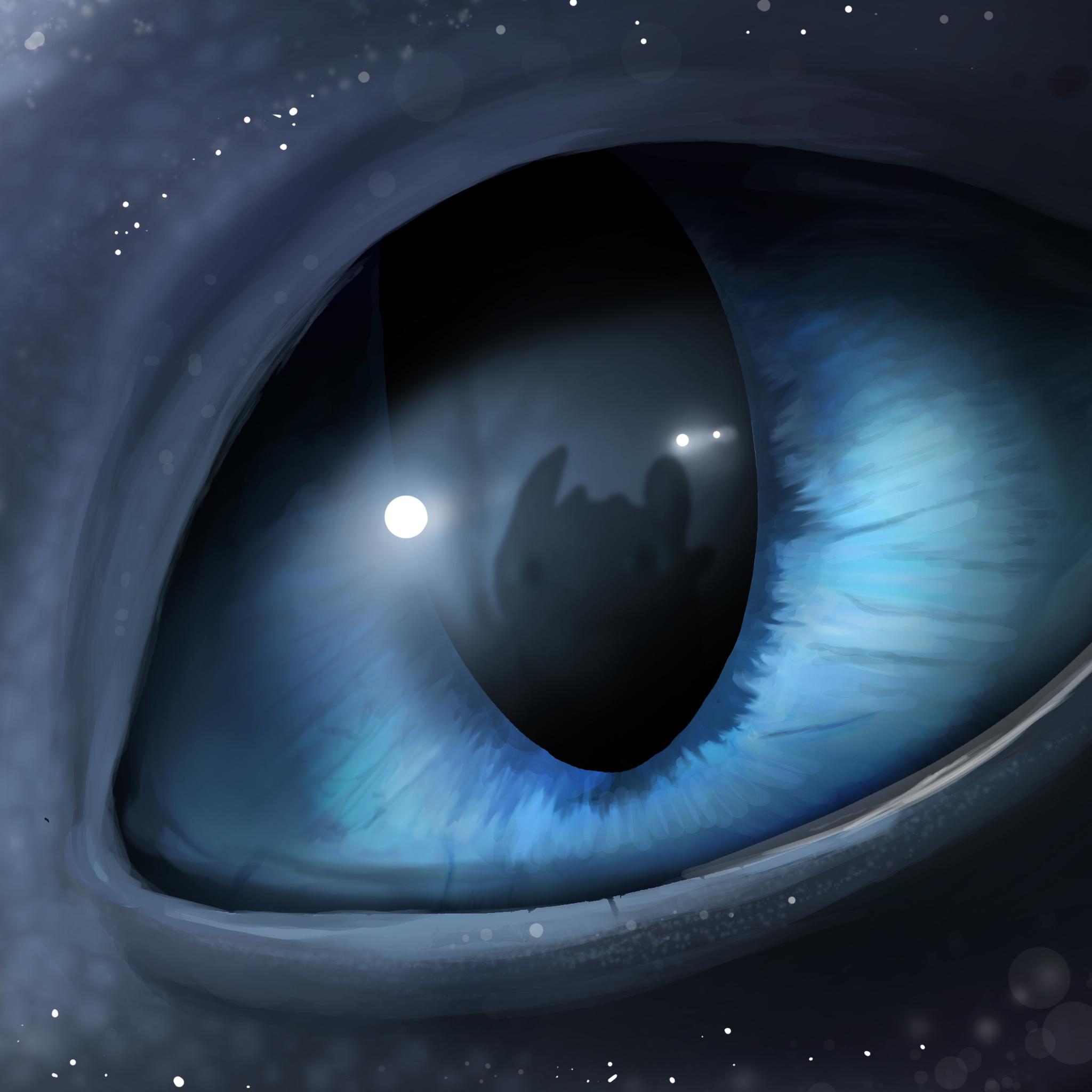 2048x2048 Light Fury Cloudy Eyes Wallpaper