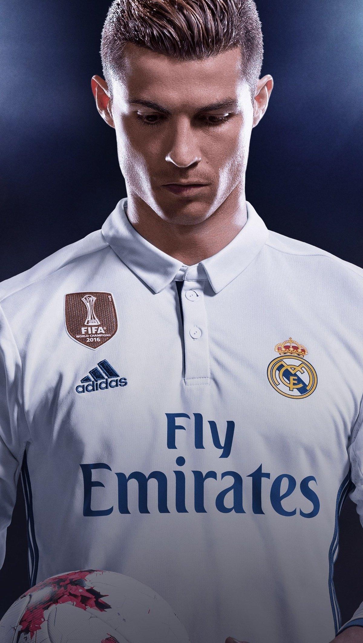 1200x2124 Cristiano Ronaldo CR7 Madrid Cover game FIFA 2018 Wallpaper 4k Ultra HD