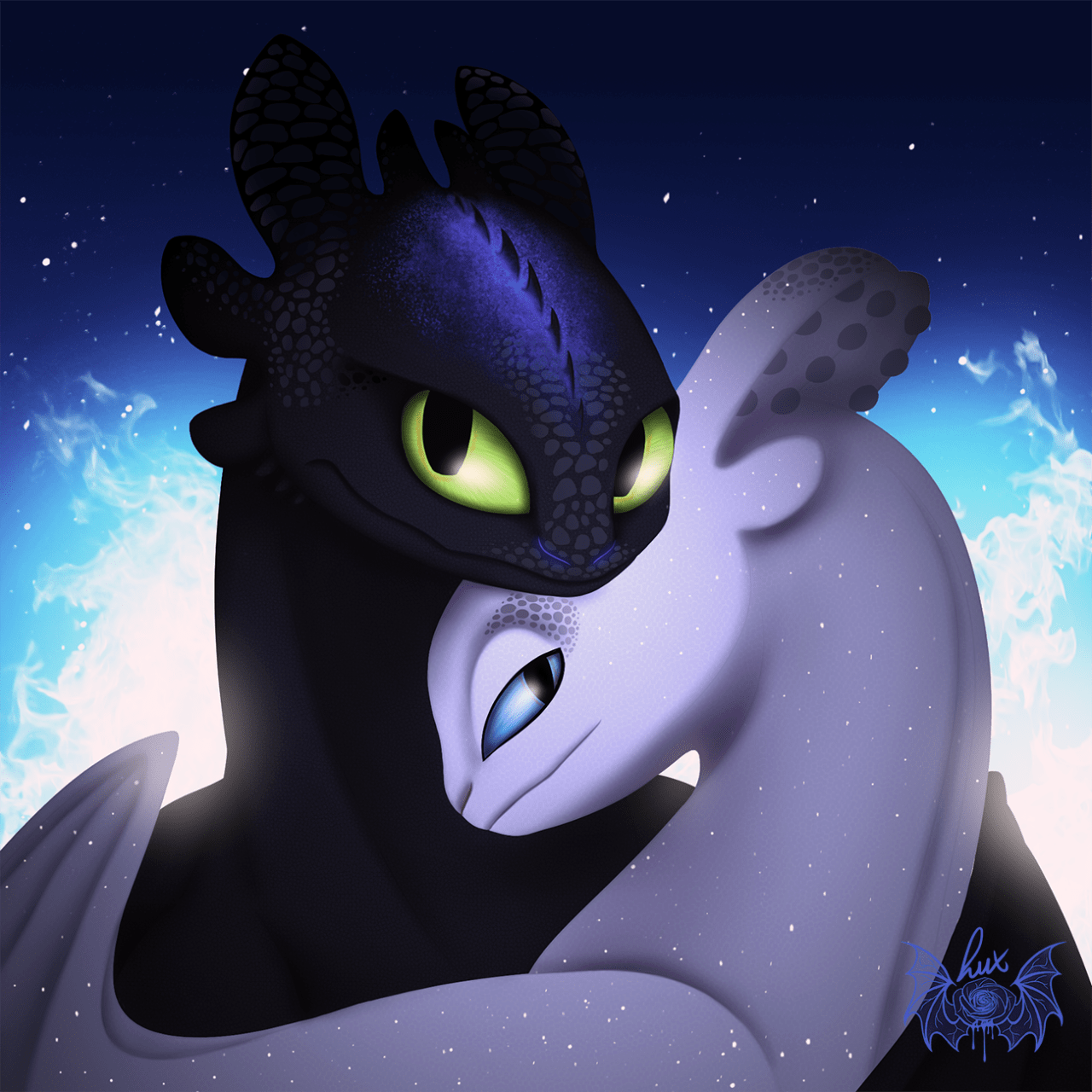 Night Fury and Light Fury Wallpapers Top Free Night Fury and Light Fury Backgrounds