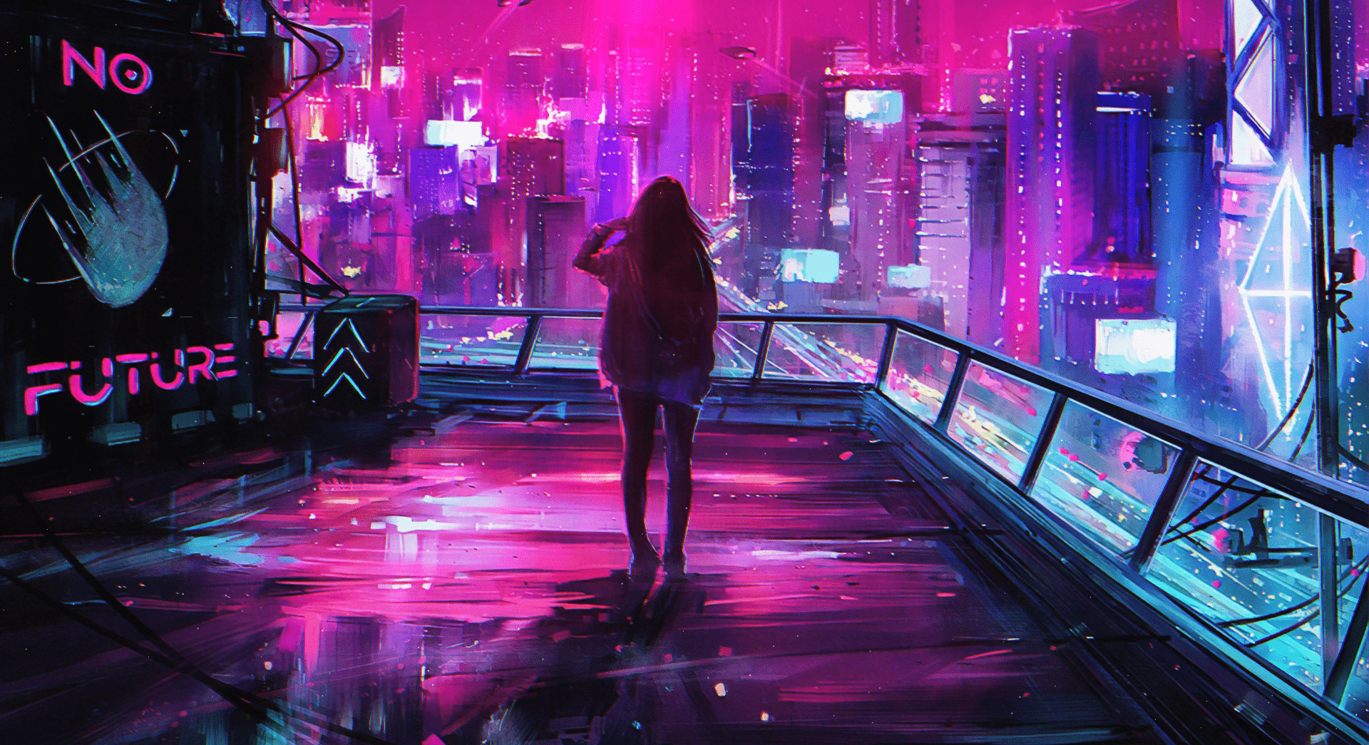 1920x1045 Cyberpunk City Sci Fi No Future Live Wallpaper [DOWNLOAD FREE]