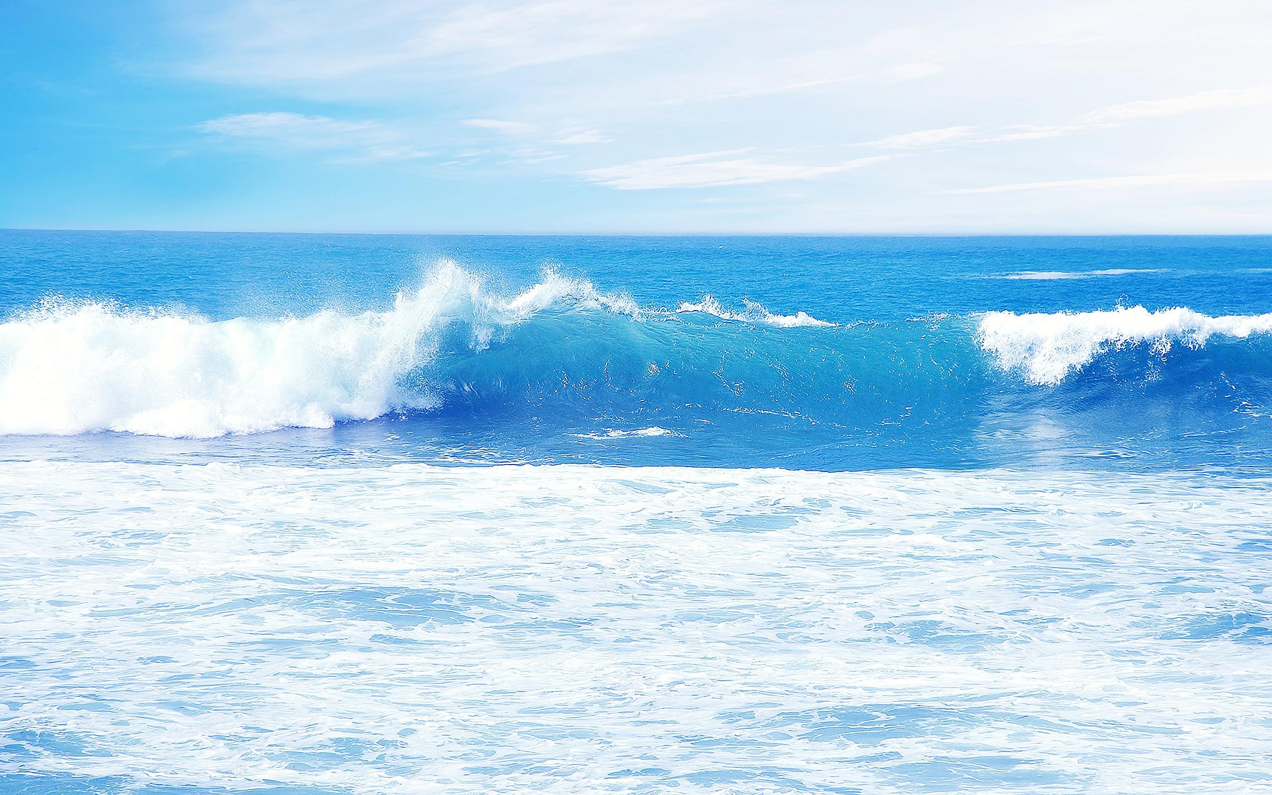 2560x1600 Blue Ocean Waves