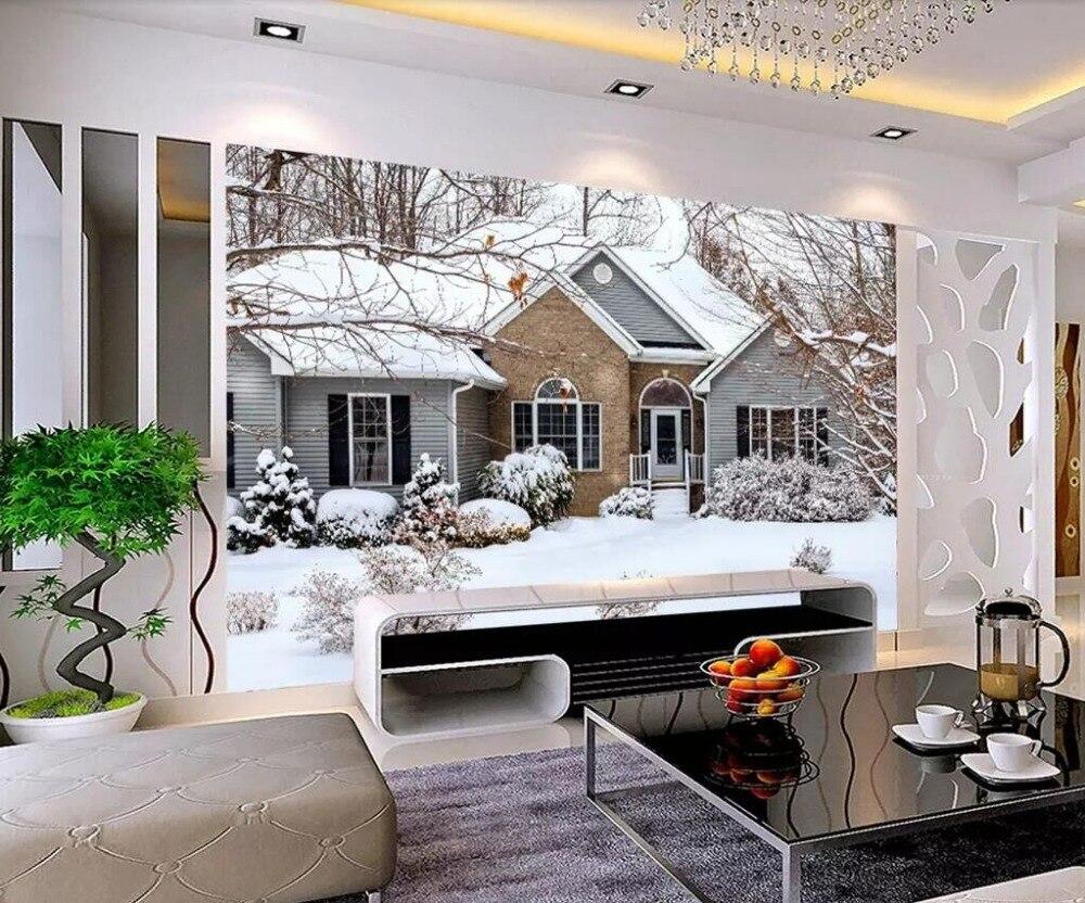 1000x832 Eastern European Village Winter House HD Professional Production Wallpaper Mural Custom Home Wall. Wallpaper