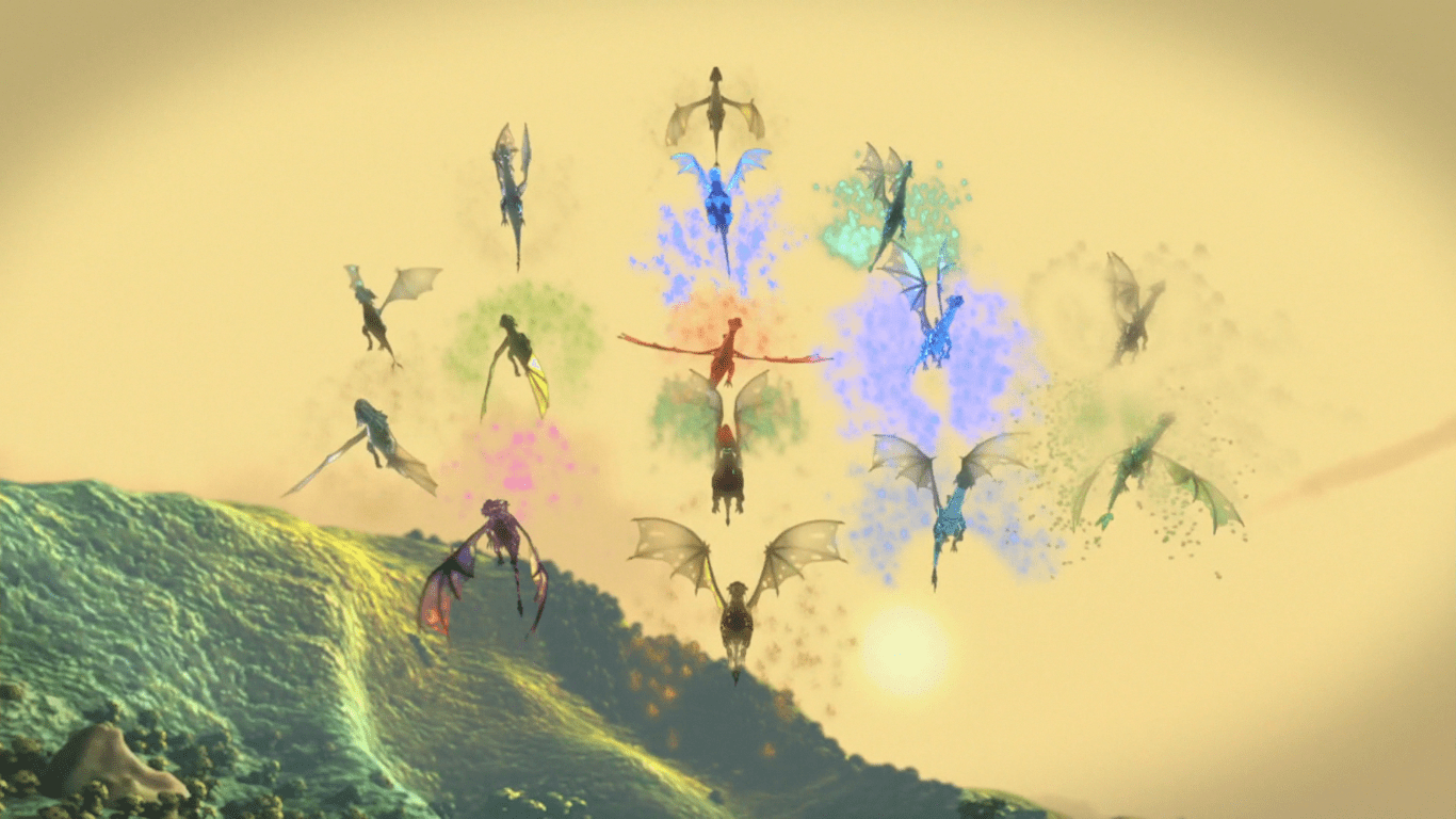 1366x768 Elemental Dragons