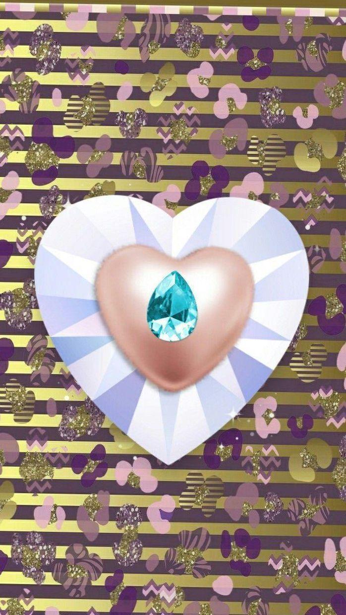 698x1241 Glitter heart Cool Wallpaper Background✨