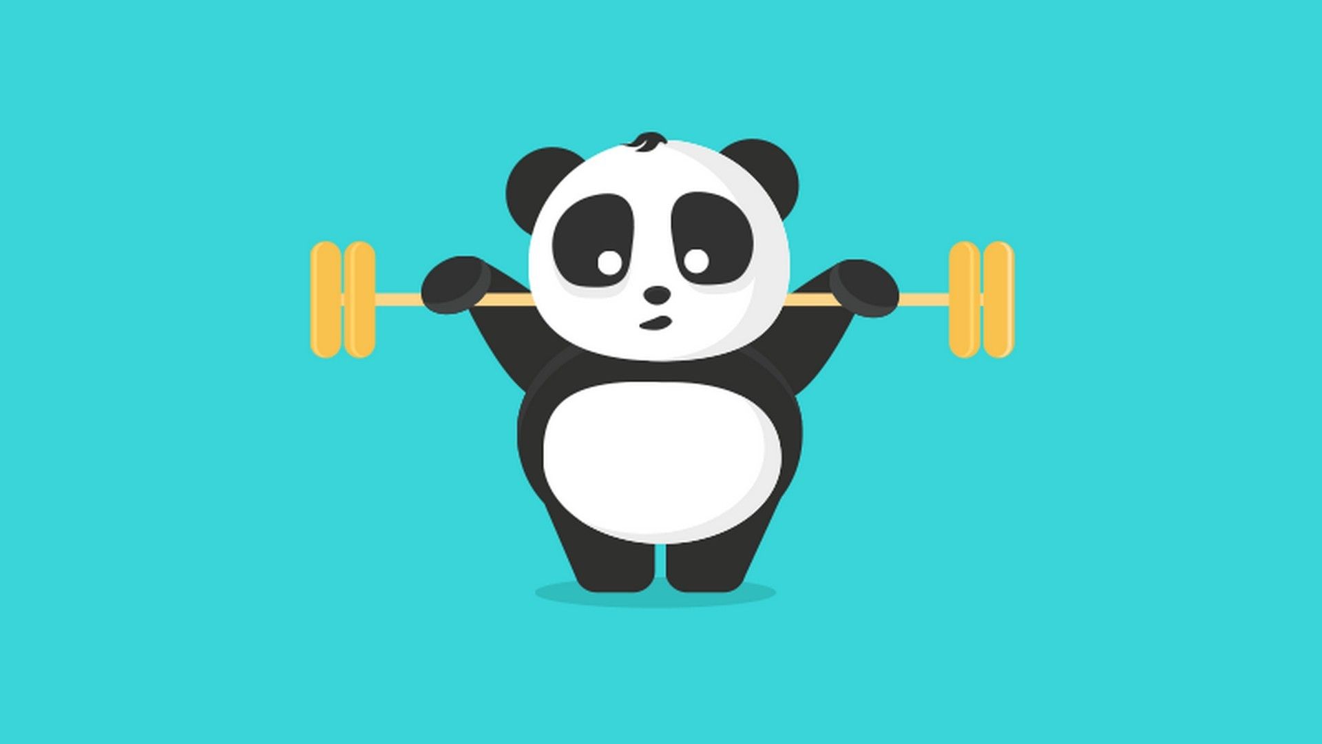 cute panda cartoon wallpaper