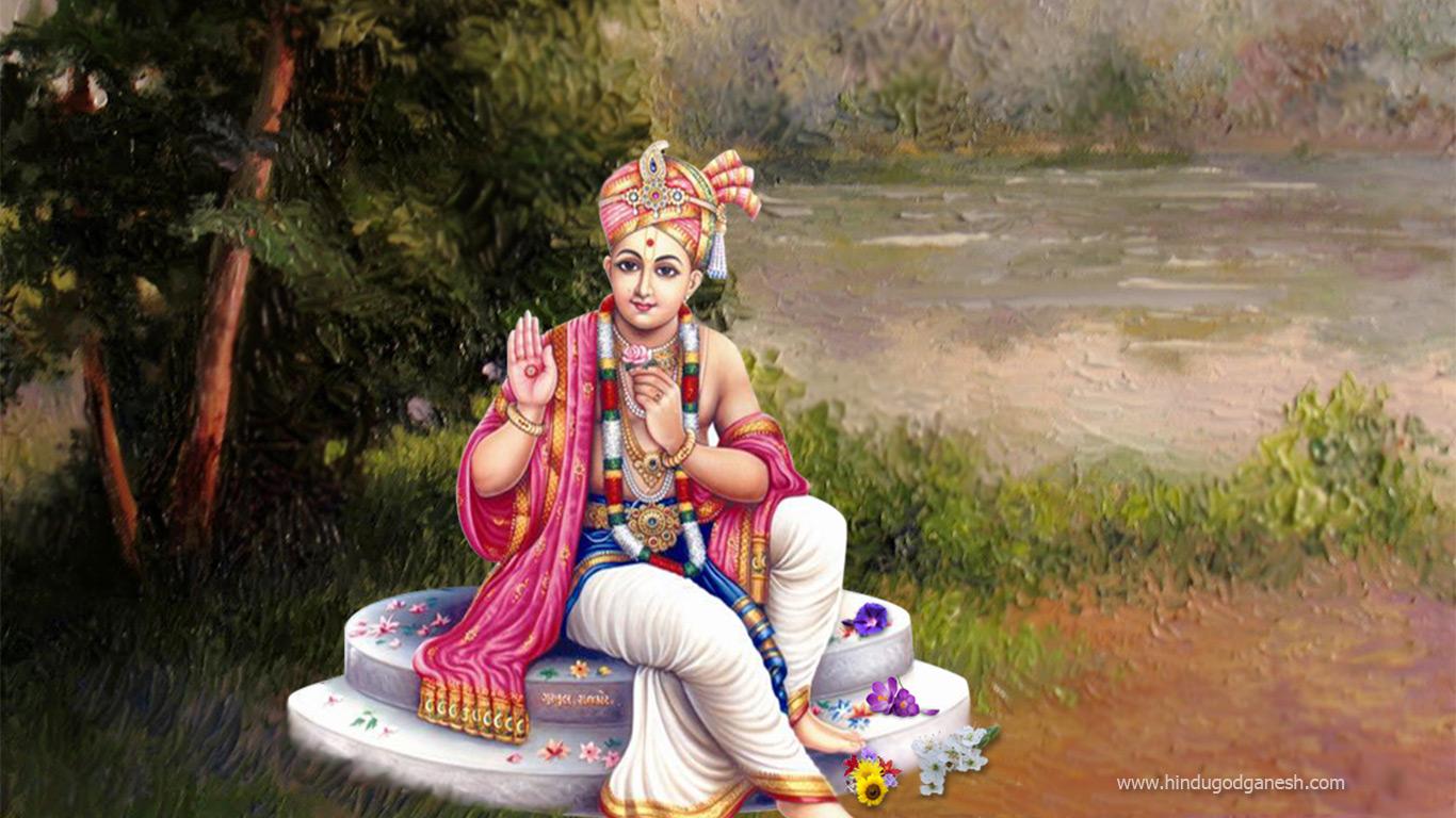 1366x768 Swaminarayan image new free download for decoration