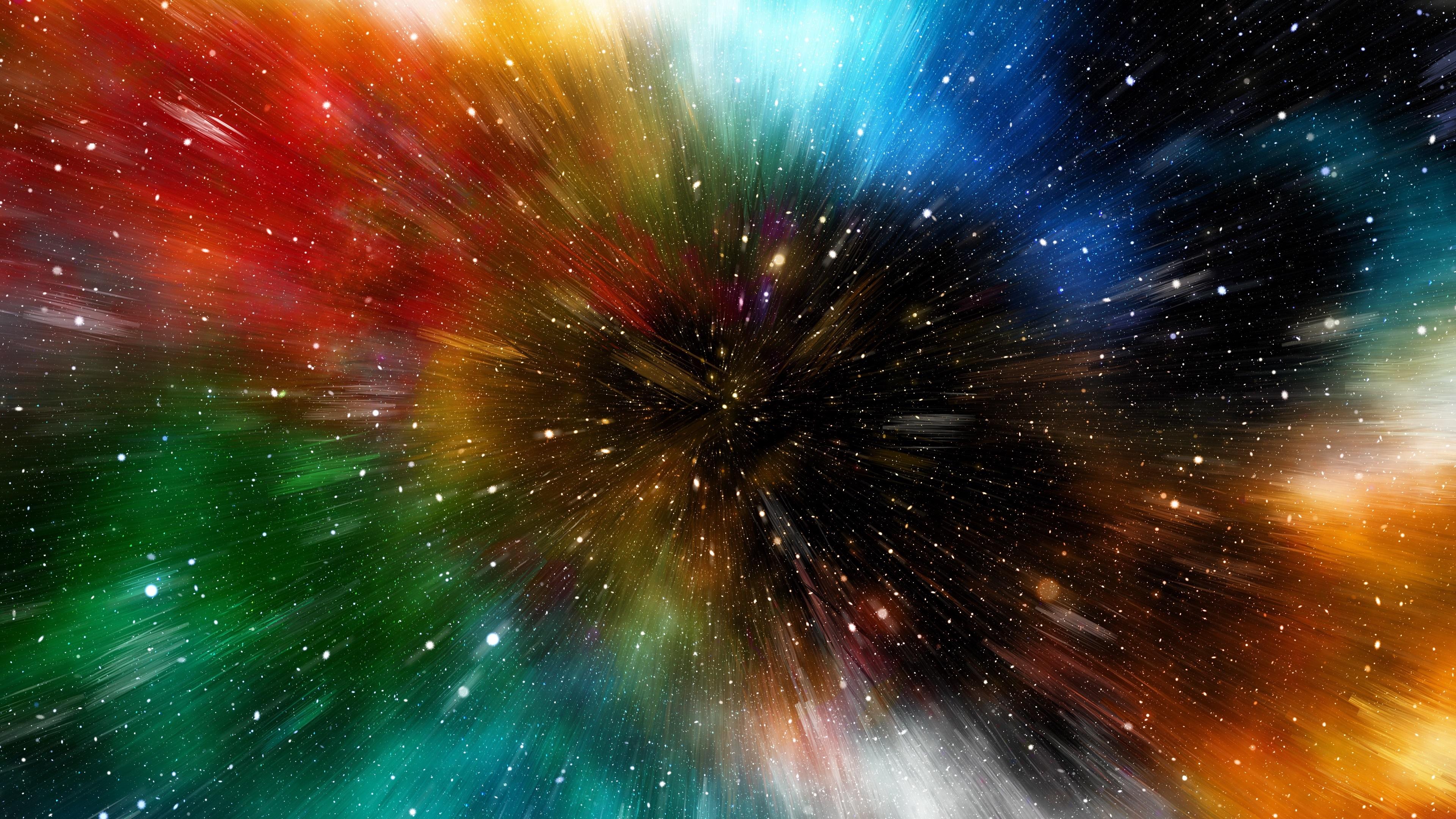 3840x2160 Digital Art Colorful Space Space Art Wallpaper:3840x2160
