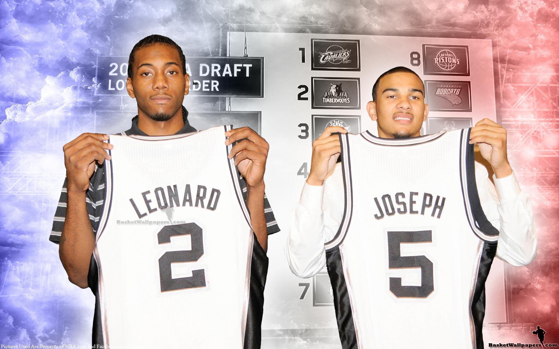 1920x1200 Nba Draft San Antonio Spurs Rookies Widescreen Joseph Kawhi Leonard