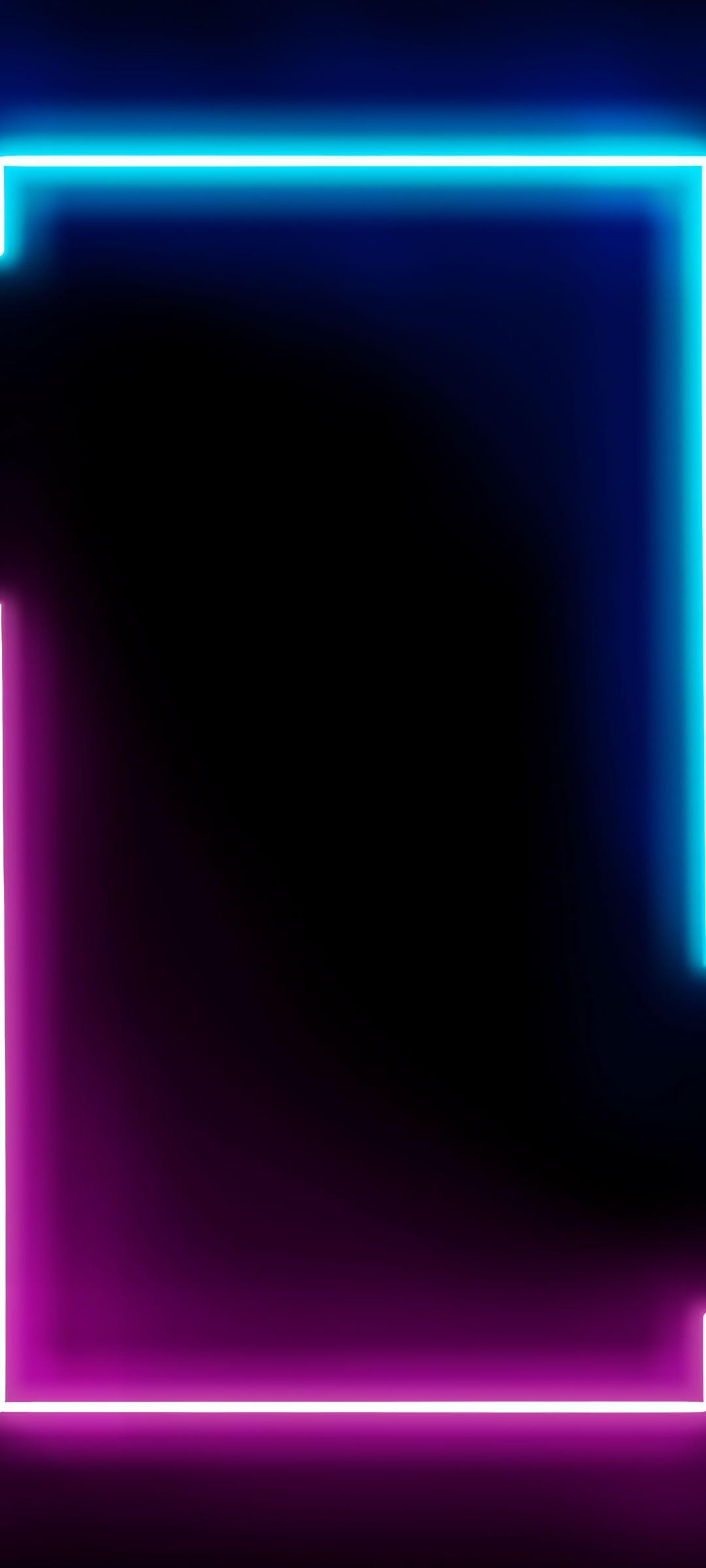 1080x2400 Border AMOLED Black Neon Wallpaper