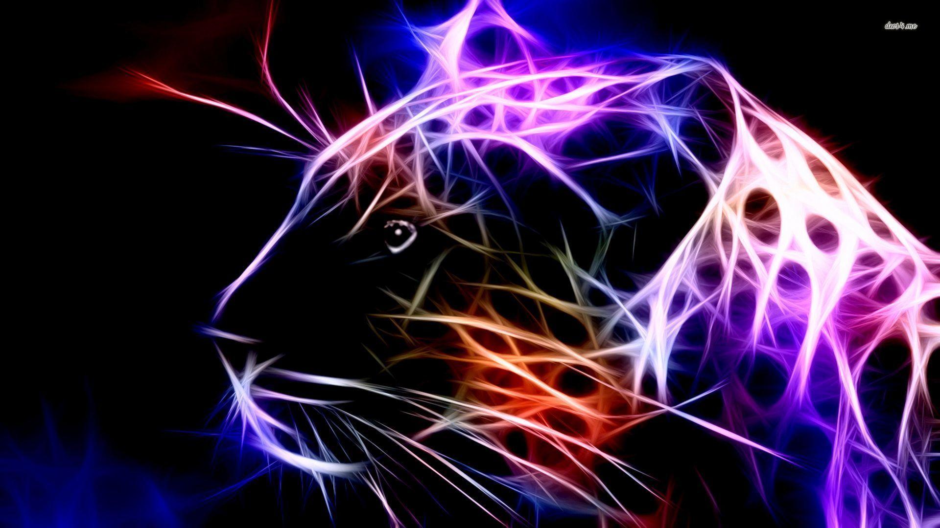 1920x1080 Neon Lepord Image, iPhone, Desktop HD Background / Wallpaper (1080p, 4k) (png / jpg) (2021)