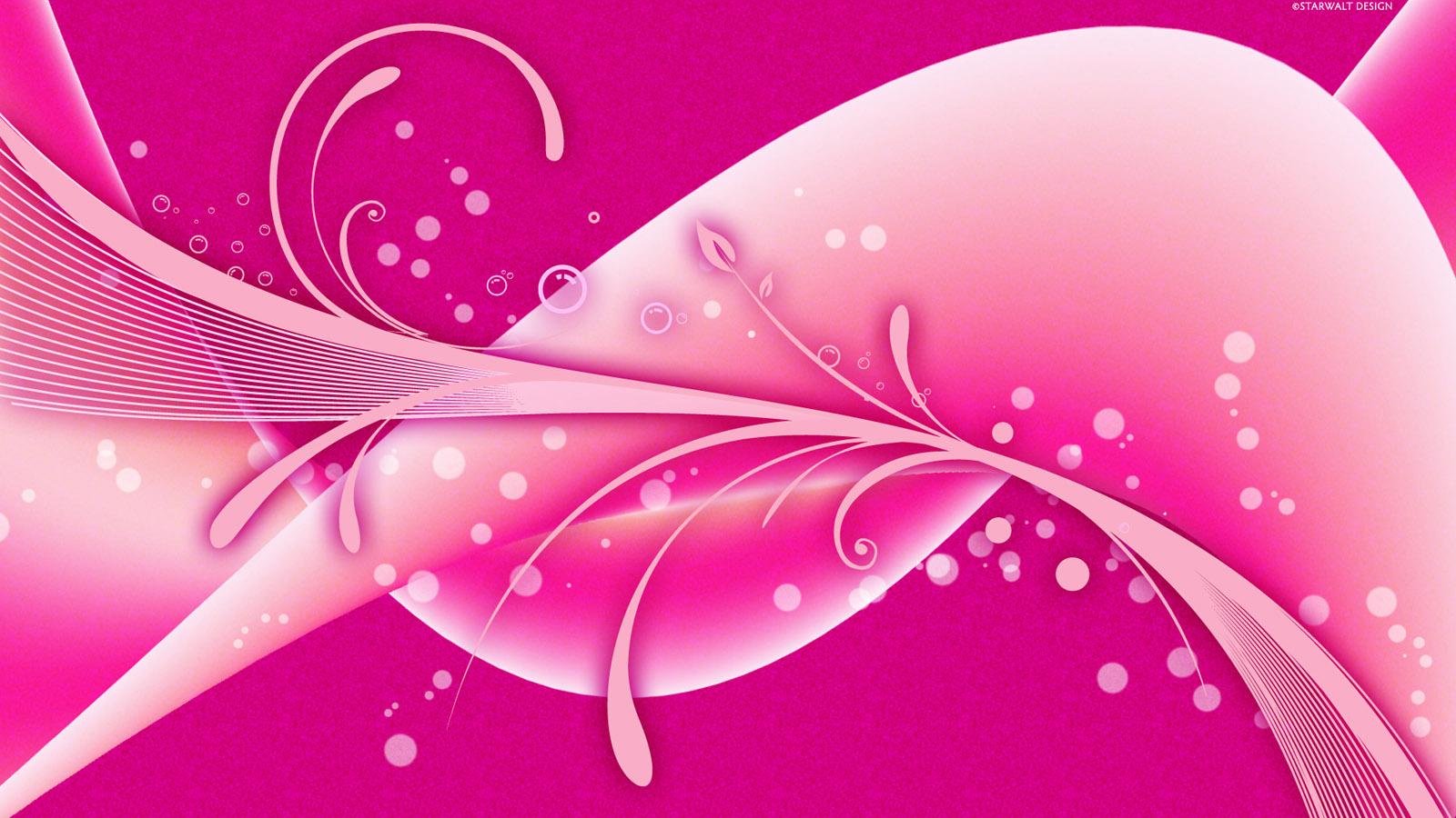 1600x900 Pink Vector Design Wallpaper