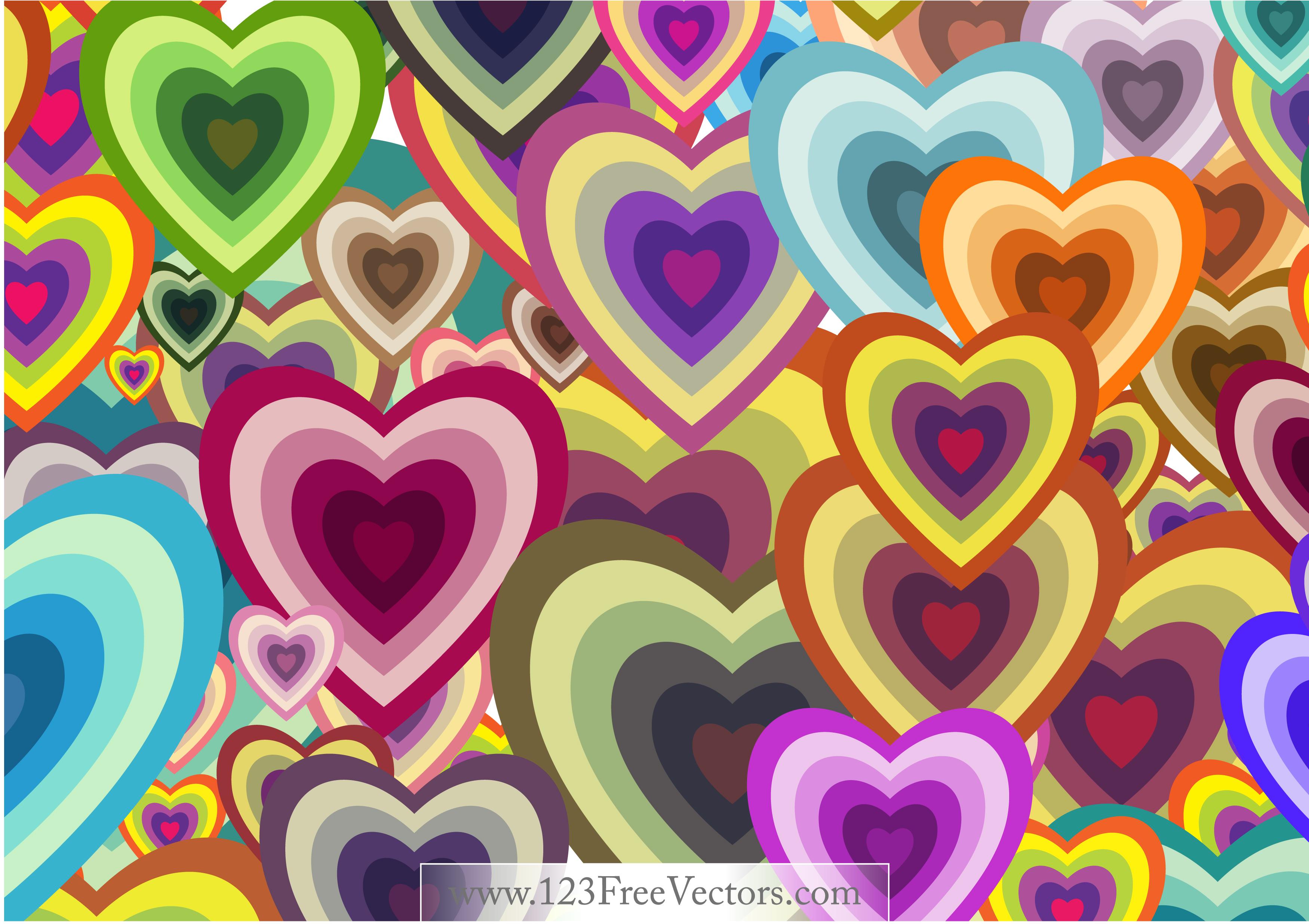3501x2472 Free Vector Heart Wallpaper