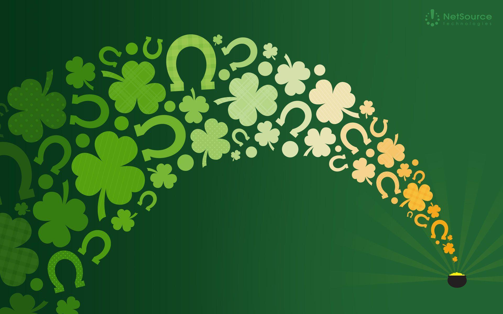 Green on the background of saint Patricks day HD wallpaper download
