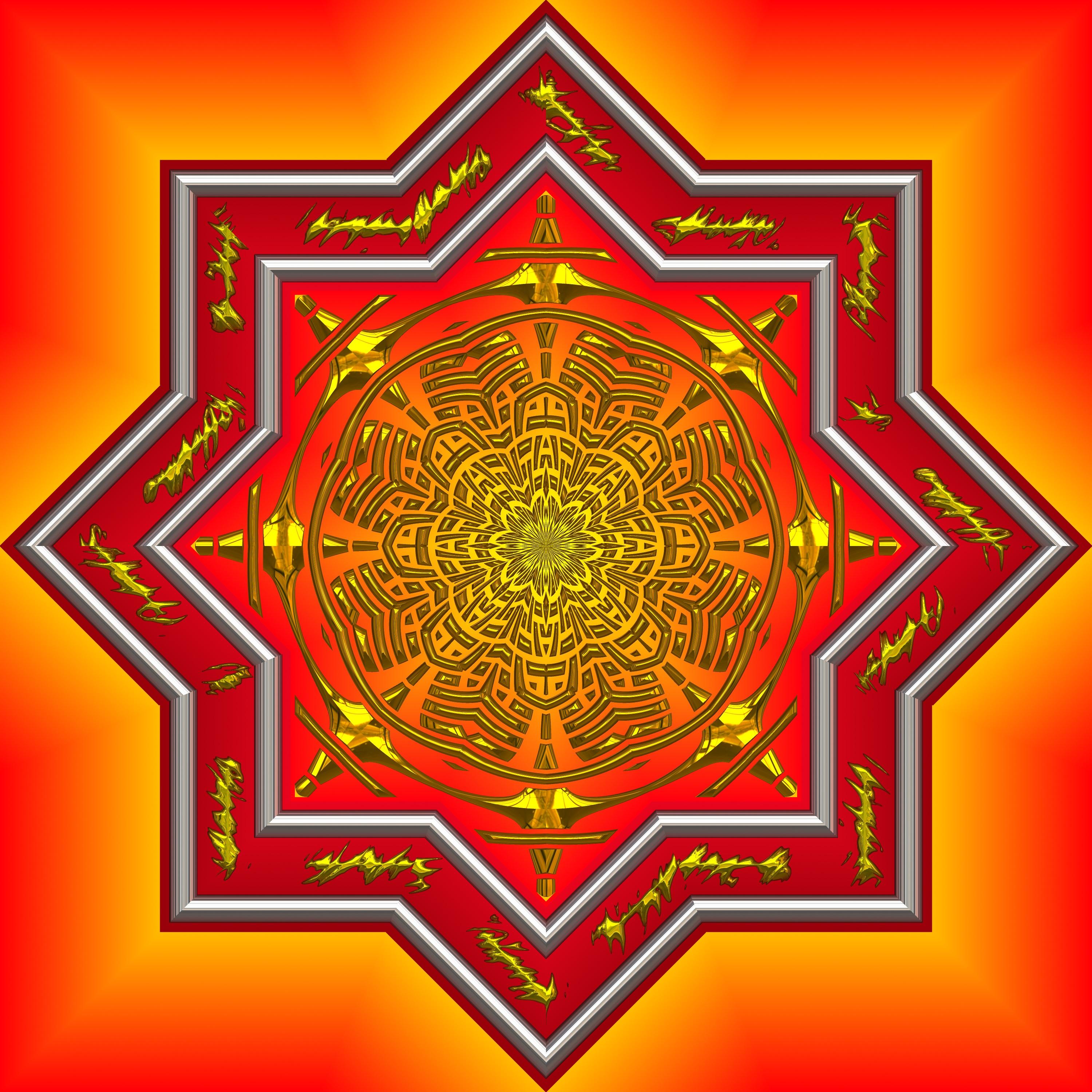 3000x3000 Mandala, buddhist symbol for Meditation free image download