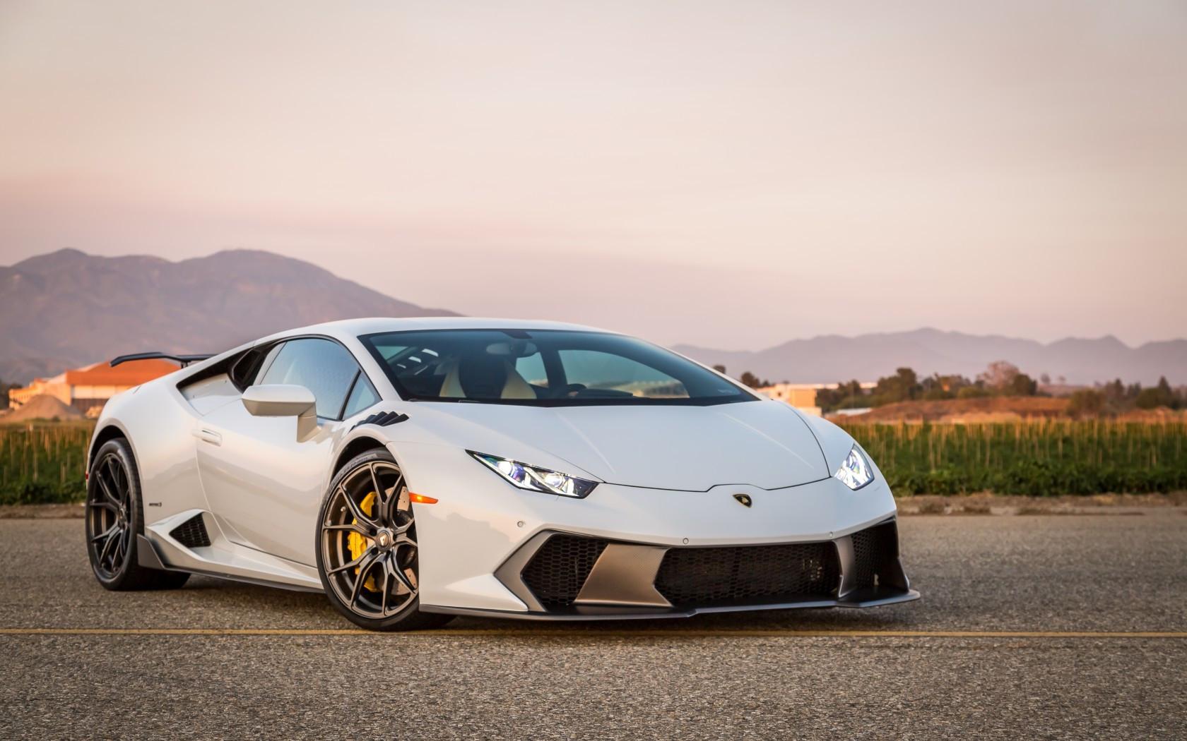 1680x1050 Download 1680x1050 Lamborghini Huracan, White, Cars, Side View, Cars Wallpaper for MacBook Pro 15 inch