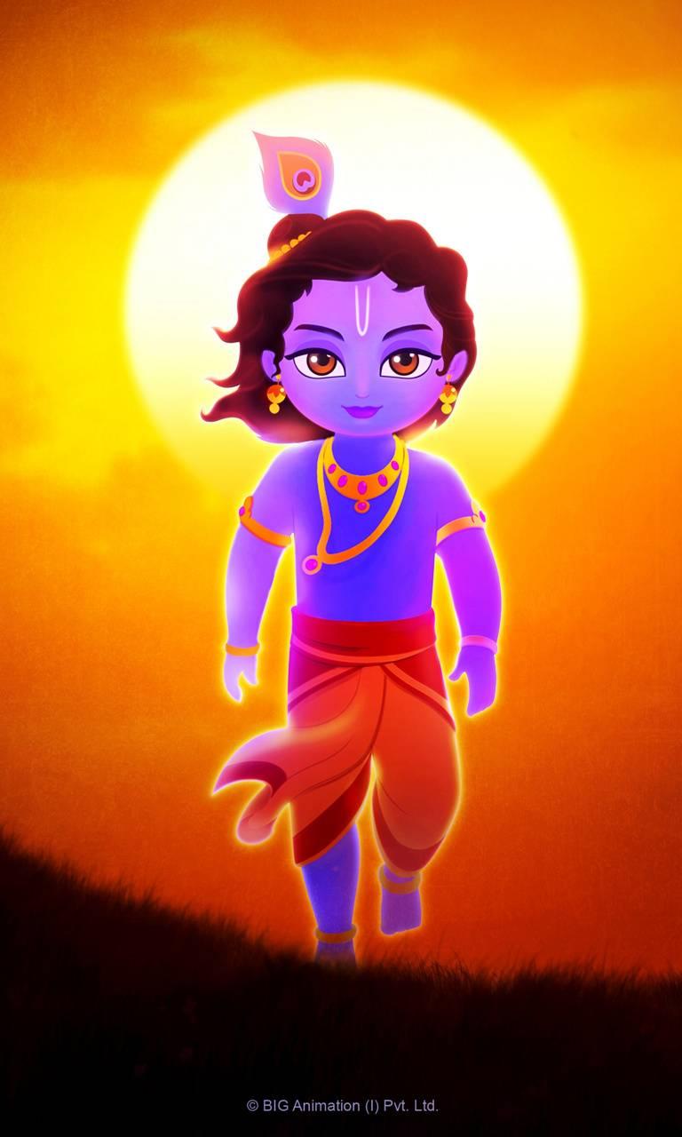 768x1280 Little Krishna Picture