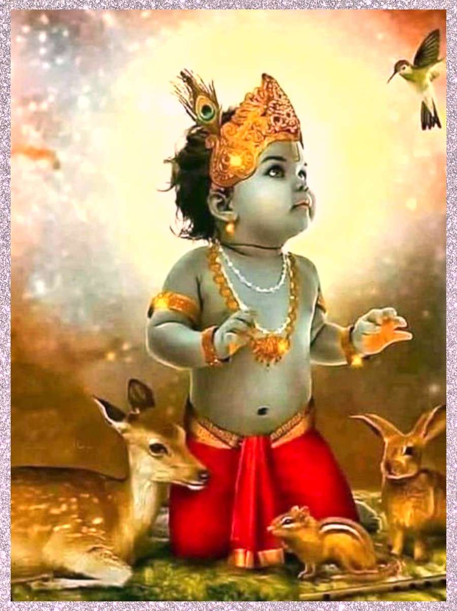 900x1202 Baby Krishna Wallpaper