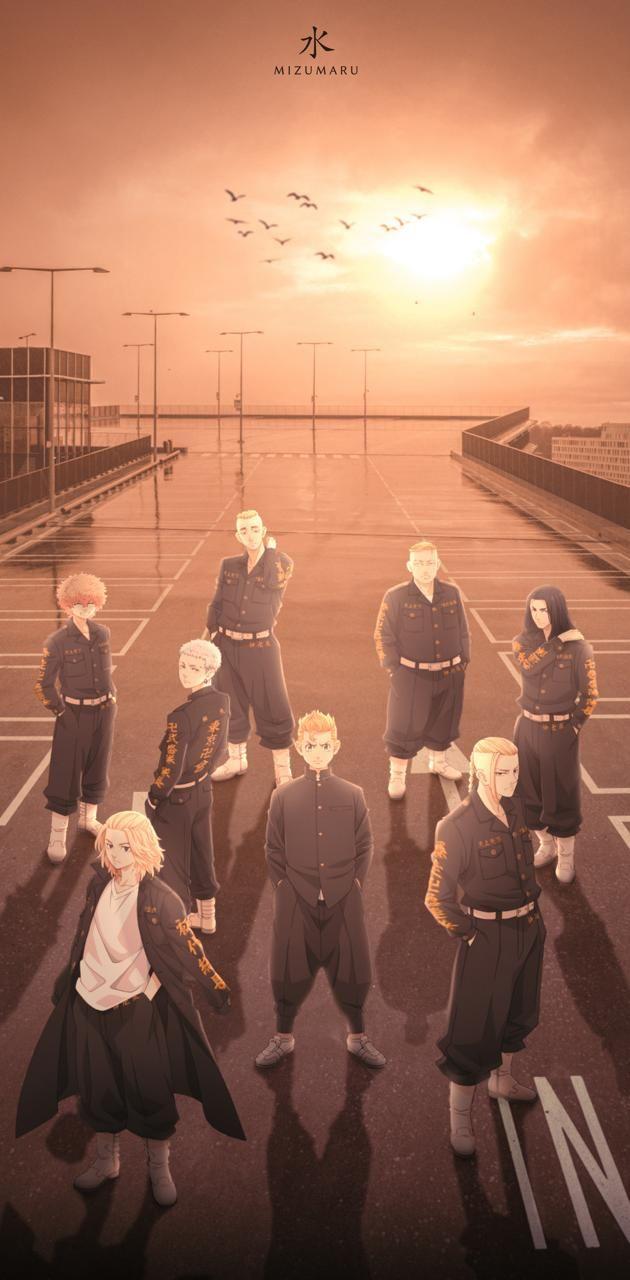 630x1280 Tokyo Manji Gang wallpaper by Mizumaru di 2021. Tipografi jepang, Gambar anime, Anak anime