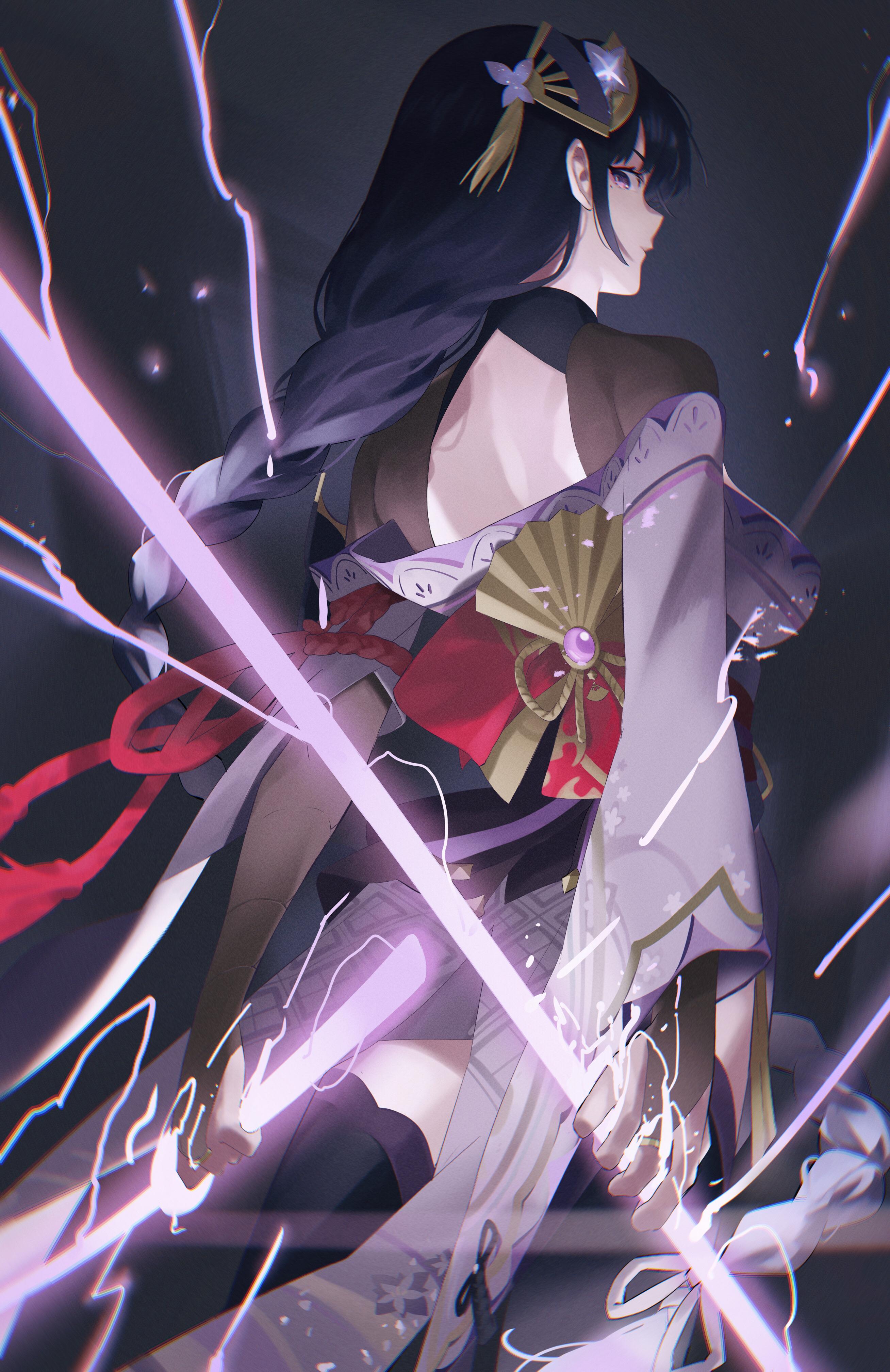 2616x4032 Raiden Shogun Impact Anime Image Board