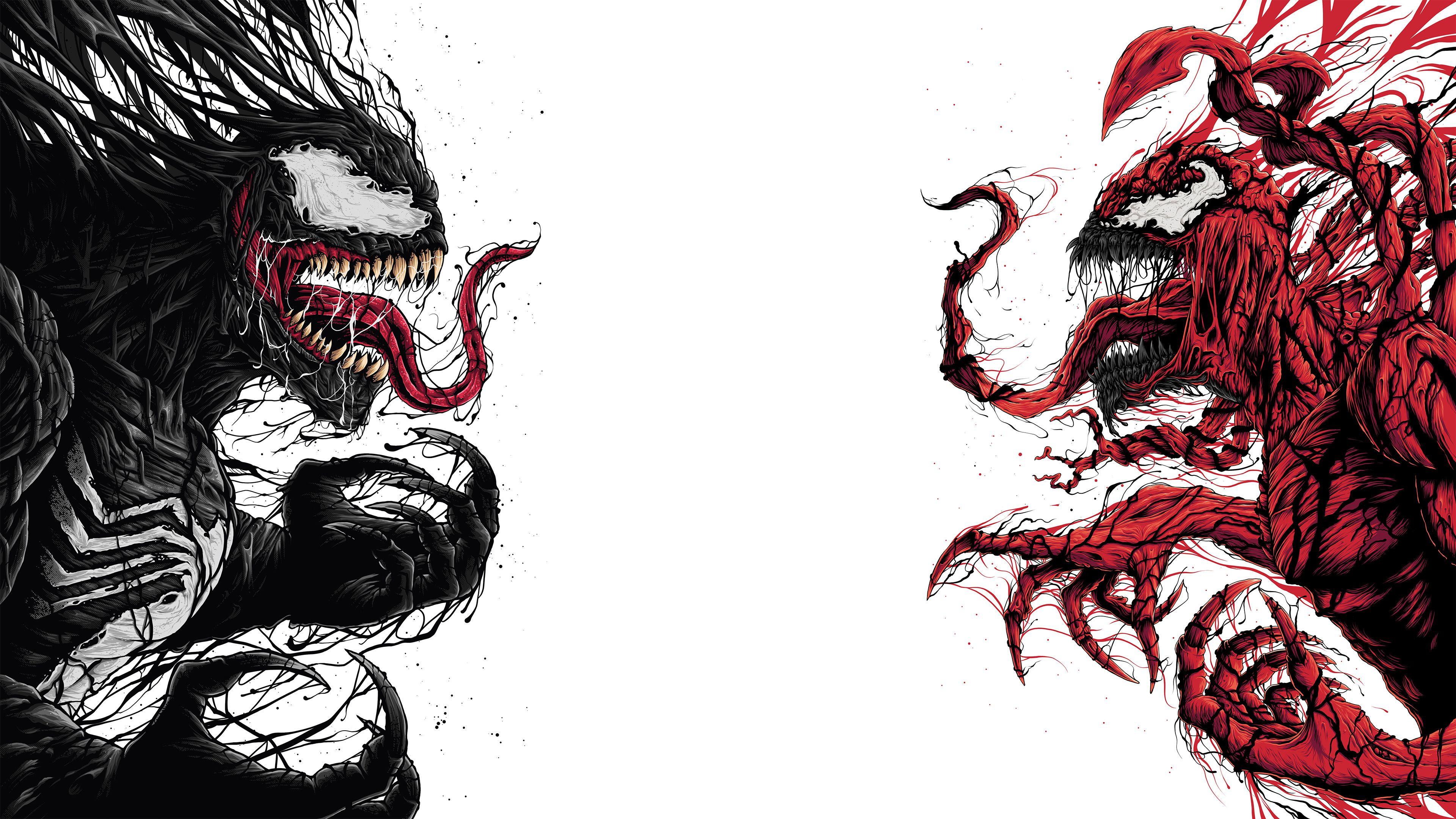 3840x2160 Venom Vs Carnage 4k Wallpaper