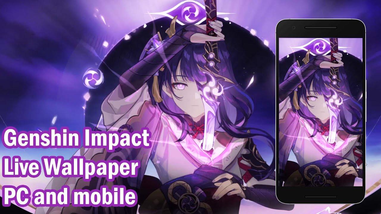 1280x720 Genshin Impact / Raiden Shogun [ Live Wallpaper Engine ] PC + Mobile.. Making Animation