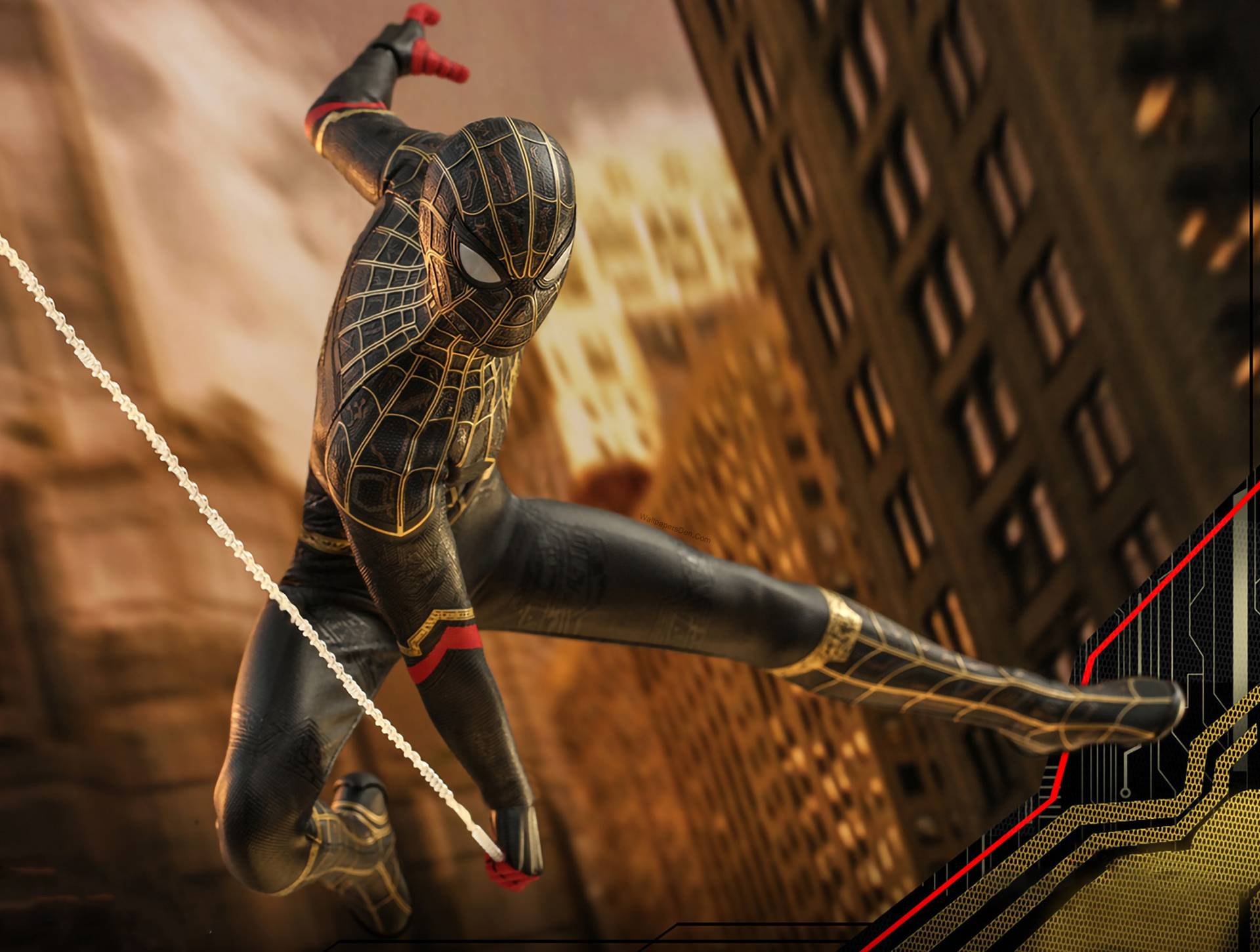 1920x1451 Spider Man Black and Gold Suit No Way Home Concept Art Wallpaper, HD Movies 4K Wallpaper, Image, Photo and Background