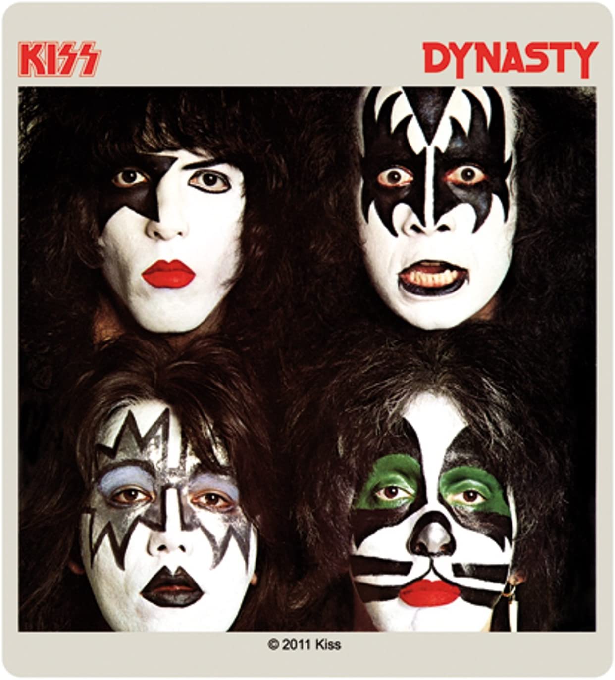 1242x1374 Sticker Kiss Dynasty Album Cover Art Face Portrait Rock Metal Music Band Decal : Tools & Home Improvement