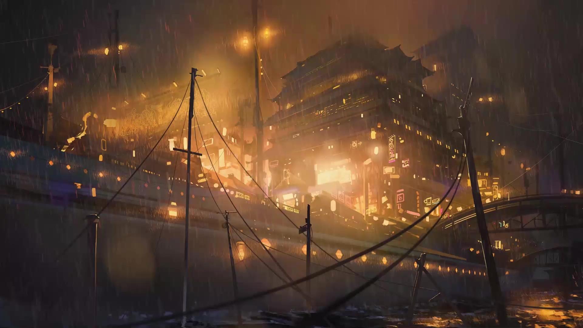 1920x1080 Punishing: Gray Raven Kowloon Night Flight Live Wallpaper