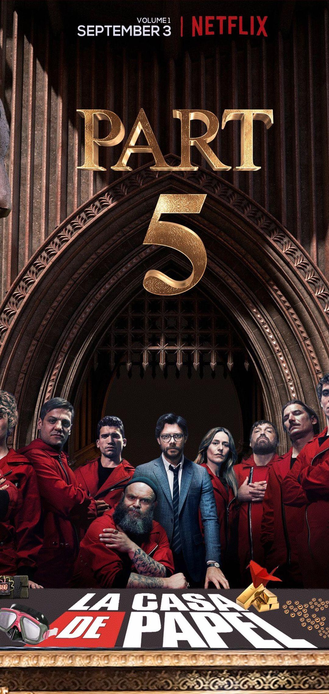 1080x2280 Money Heist Season 5 Wallpaper -+ Best Money Heist Background Download [ 4k + HD ]