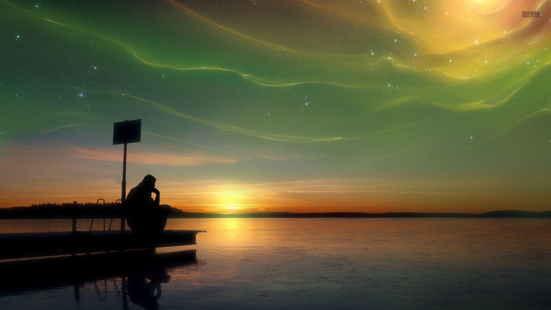 1920x1080 Thinking Man Wallpaper