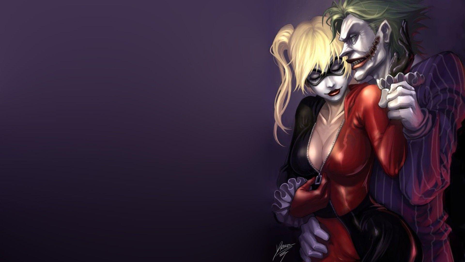 1920x1080 Harley Quinn and Joker Wallpaper Cute Wallpaper