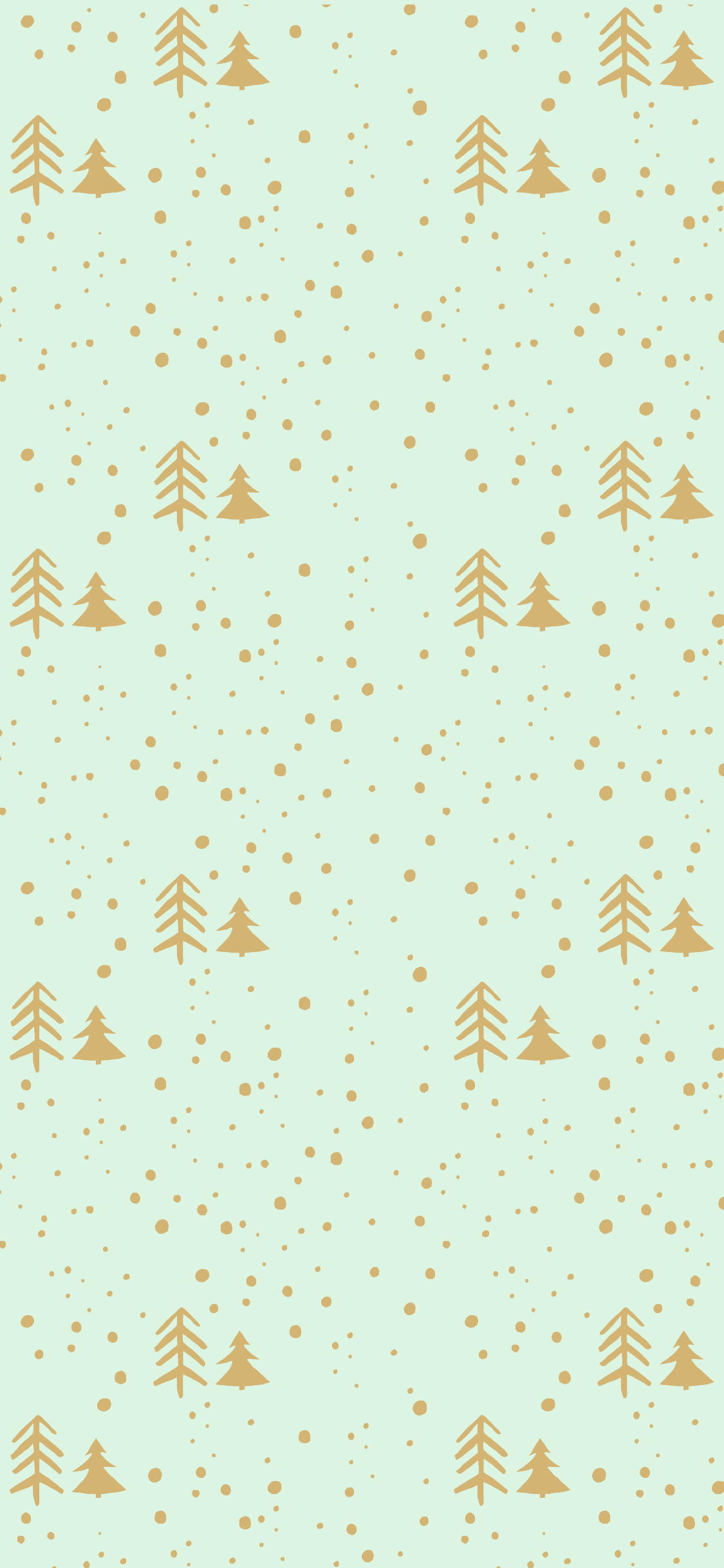 1125x2436 Winter Themed iPhone Wallpaper 2019. Ginger and Ivory