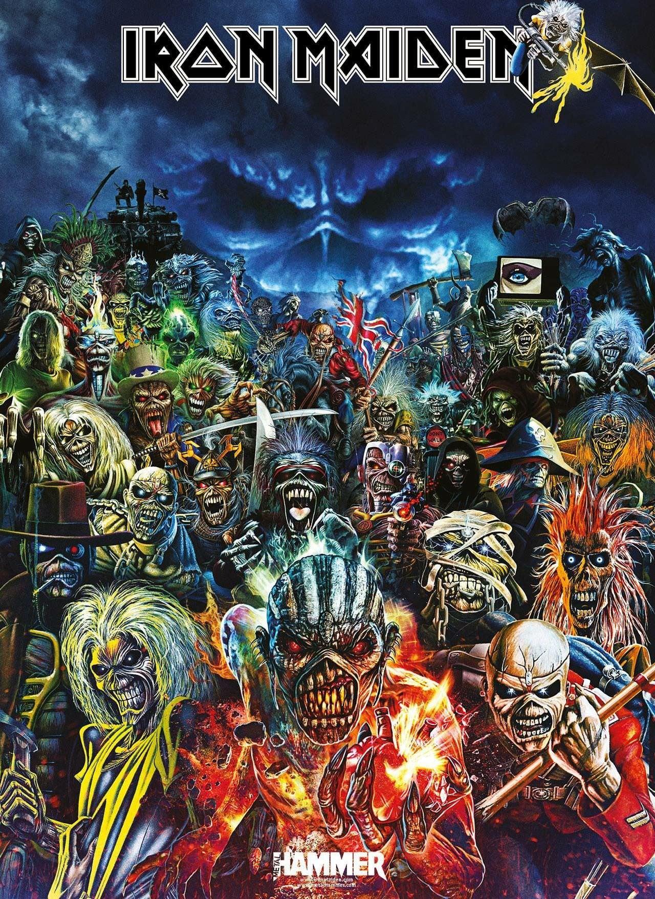 1280x1756 Can someone help me identify all of the Eddies in this wallpaper?: ironmaiden