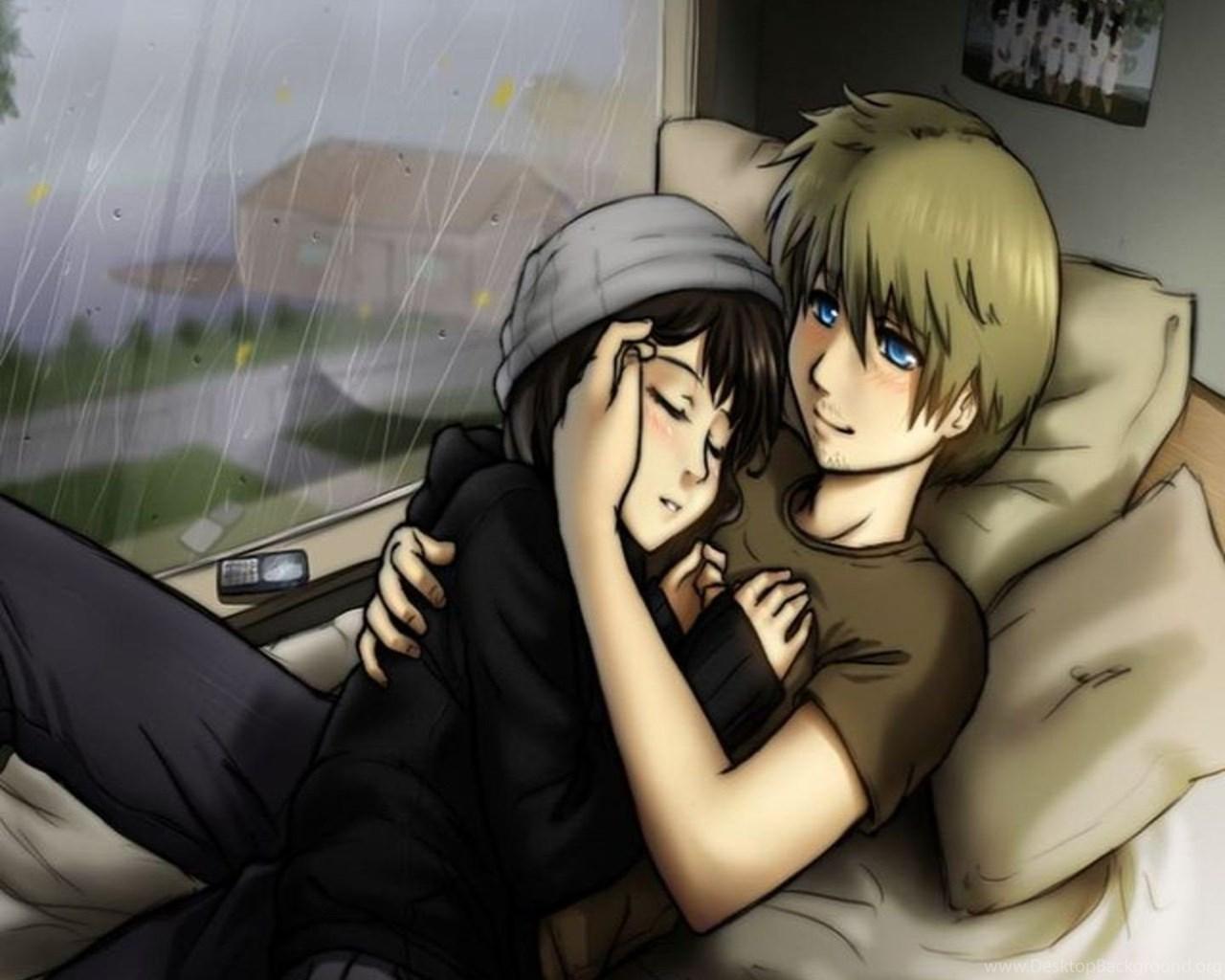 1280x1024 Types 12 Cute Love Couple Cartoon Wallpaper Desktop Background