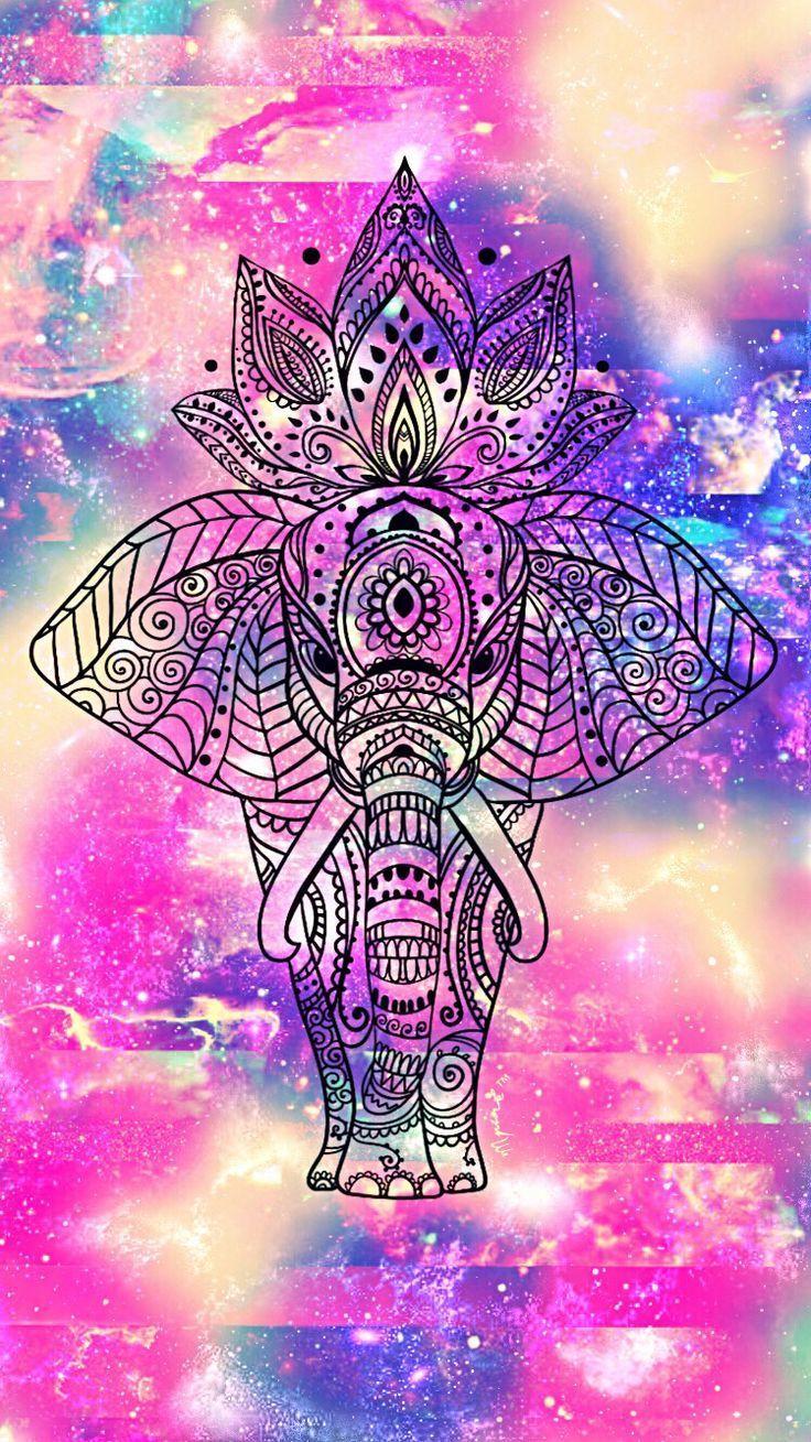 736x1309 Purple Boho Wallpaper
