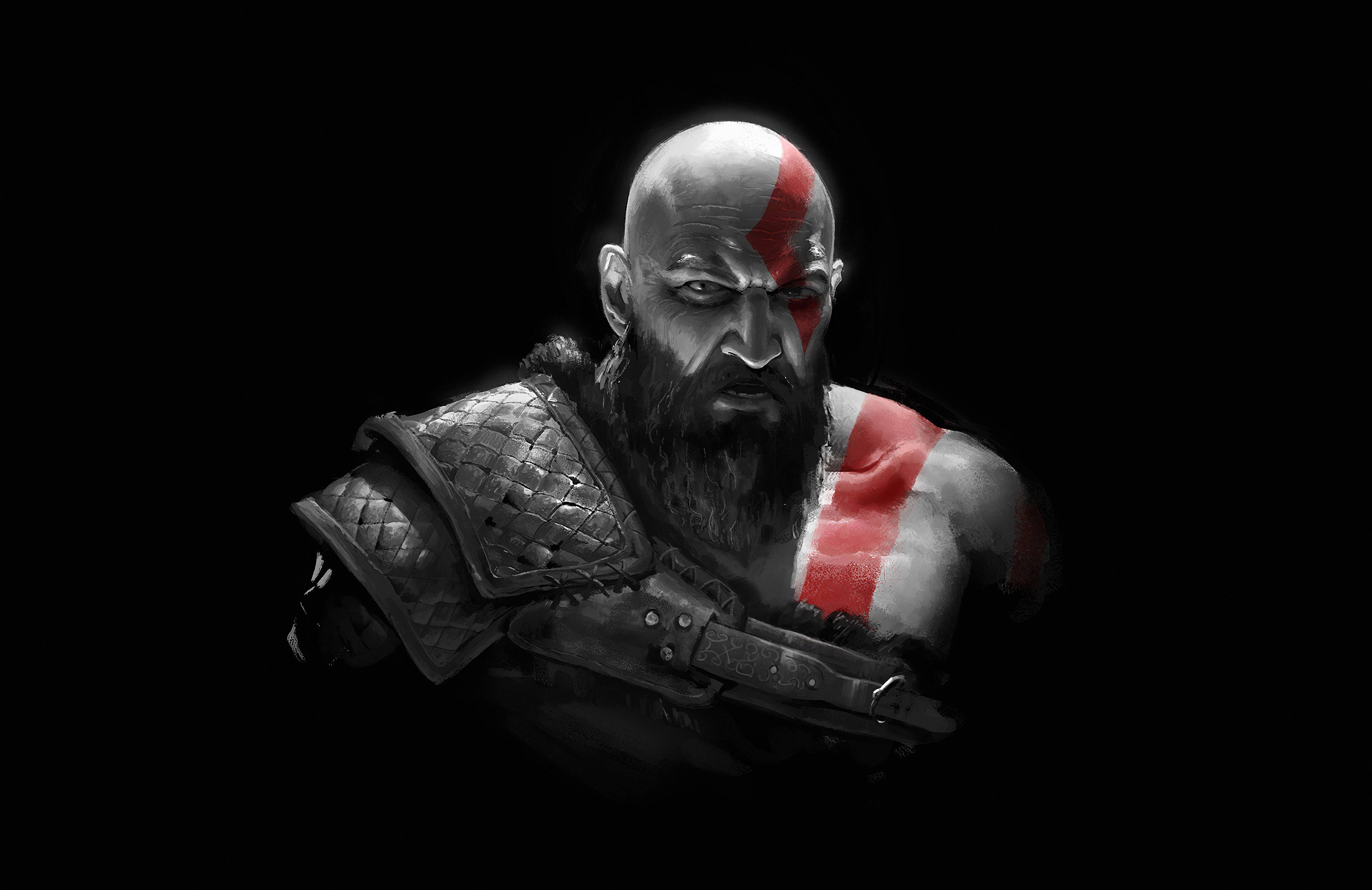 3840x2492 Kratos GoW Amoled Wallpaper, HD Games 4K Wallpaper, Image and Background