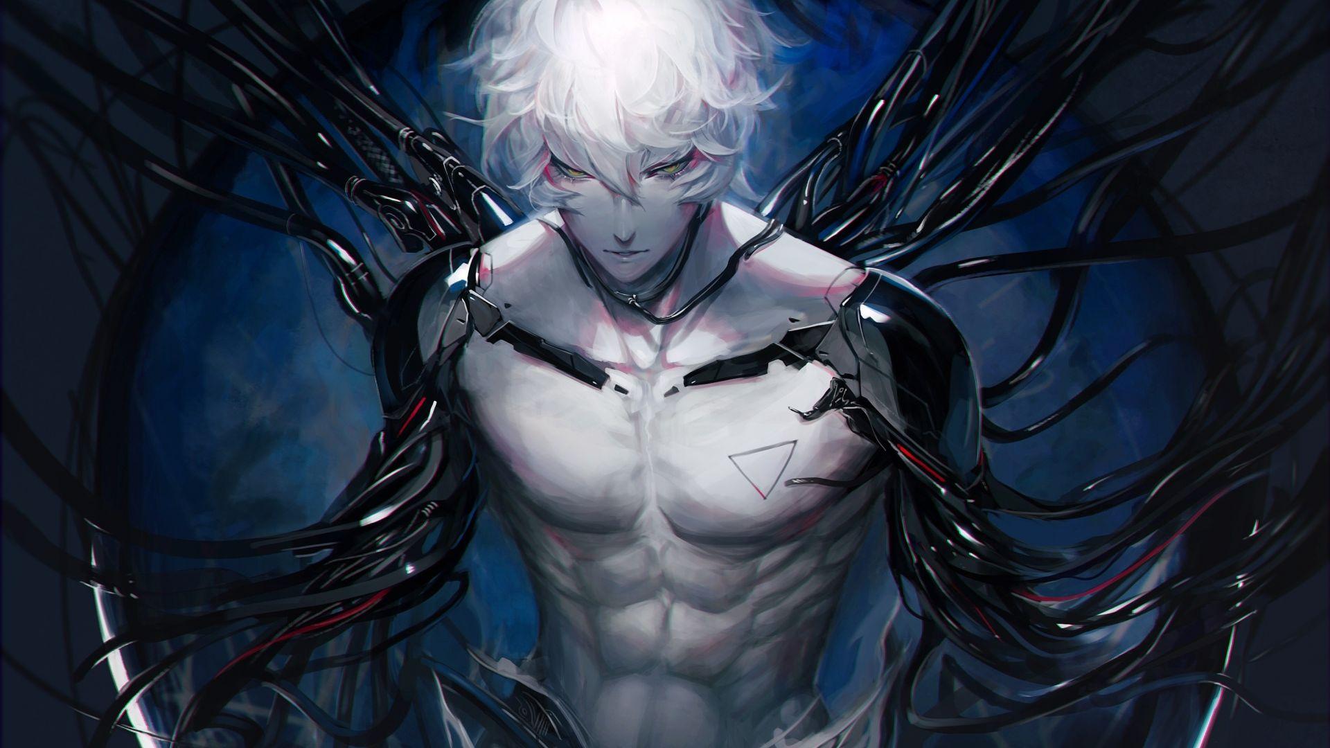 1920x1080 Desktop wallpaper cyborg, humanoid, robot, art, HD image, picture, background, 9912e3
