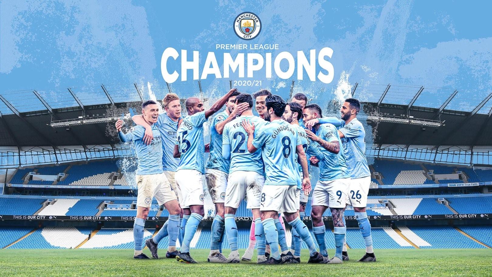1620x911 Manchester City Premier League Champions 2021 Wallpaper