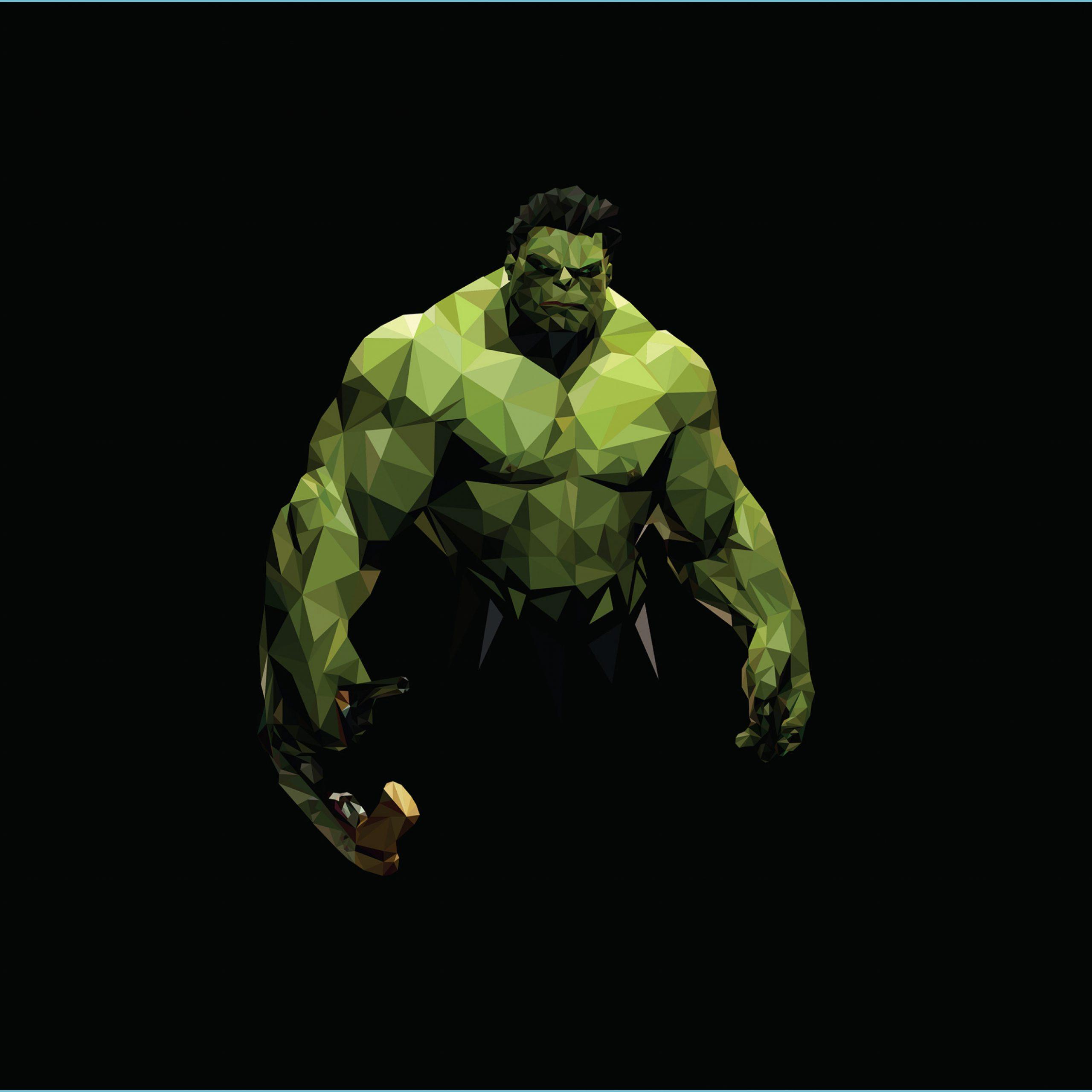 2560x2560 Hulk Polyart, HD Superheroes, 11k Wallpaper, Image, Background Wallpaper 4k