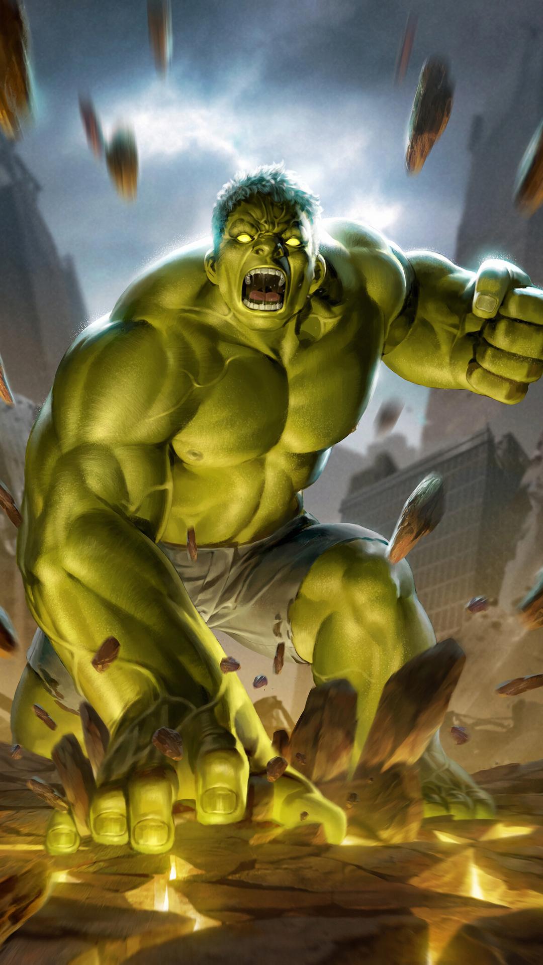 1080x1920 1080x1920 hulk, hd, superheroes, artwork, digital art, artstation for iPhone 8 wallpaper