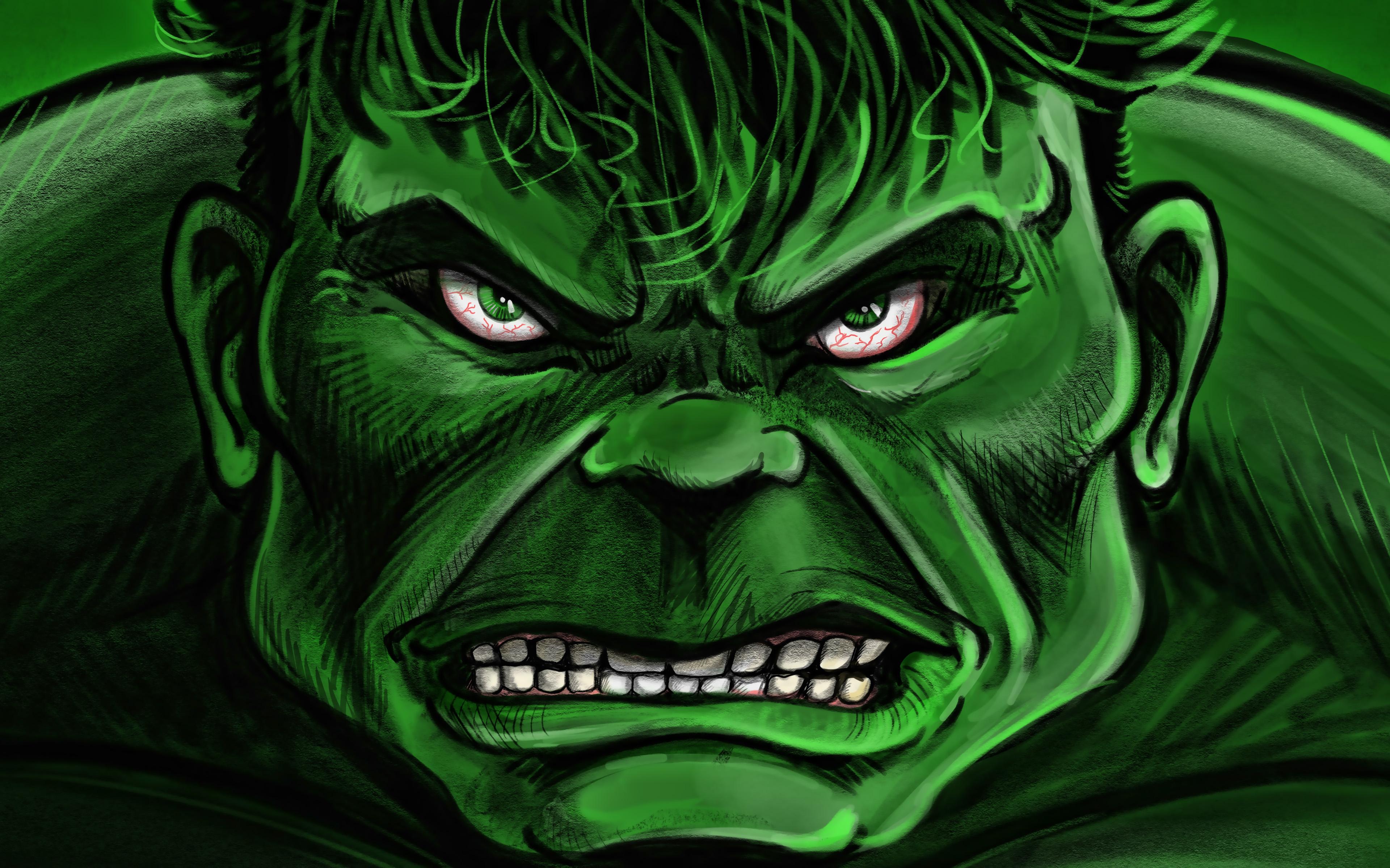 3840x2400 Download Wallpaper Hulk, 4k, Close Up, Superheroes, Creative, Angry Hulk, Monster, Hulk 4K For Desktop With Resolution 3840x2400. High Quality HD Picture Wallpaper