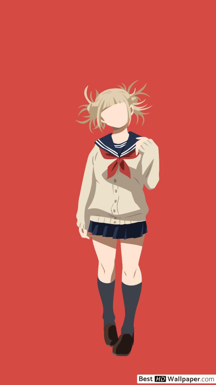 750x1334 My Hero Academia Toga (Minimalist) HD wallpaper download