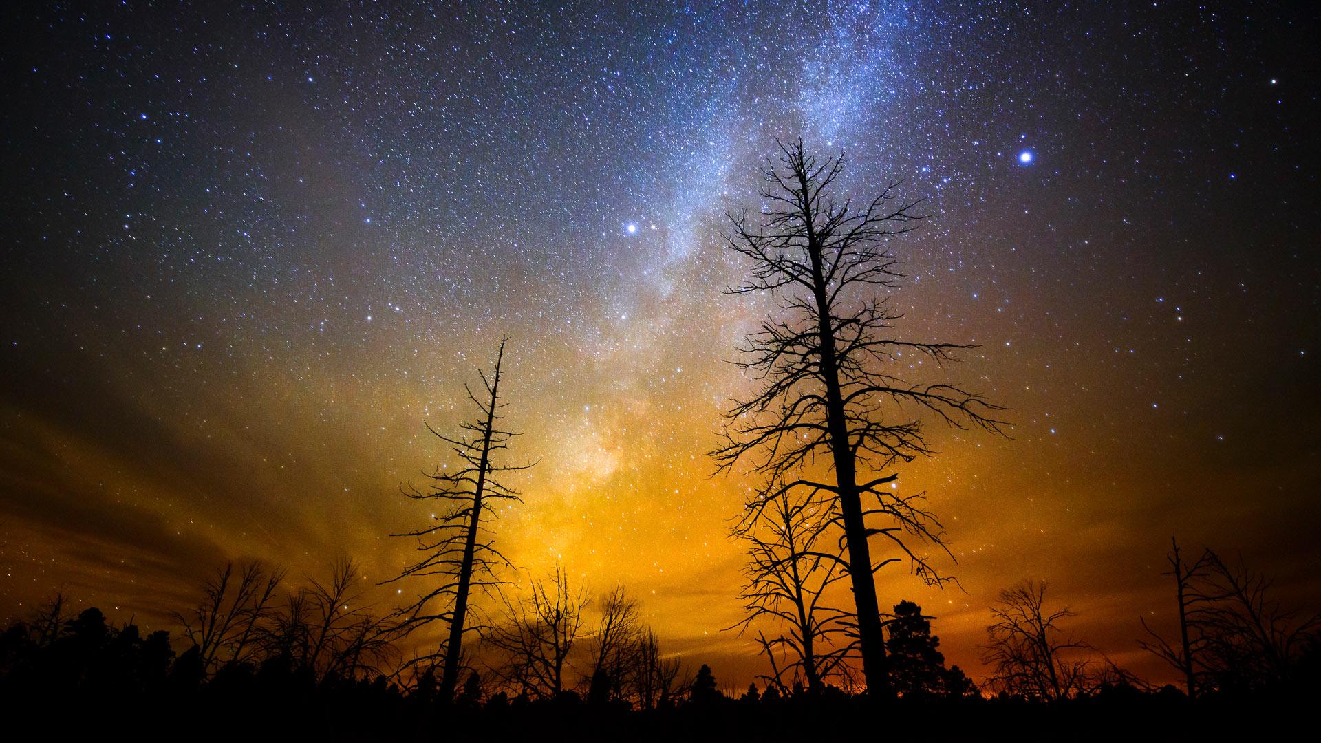1920x1080 The Milky Way above Grand Canyon National Park, Arizona, USA. Windows 10 Spotlight Image
