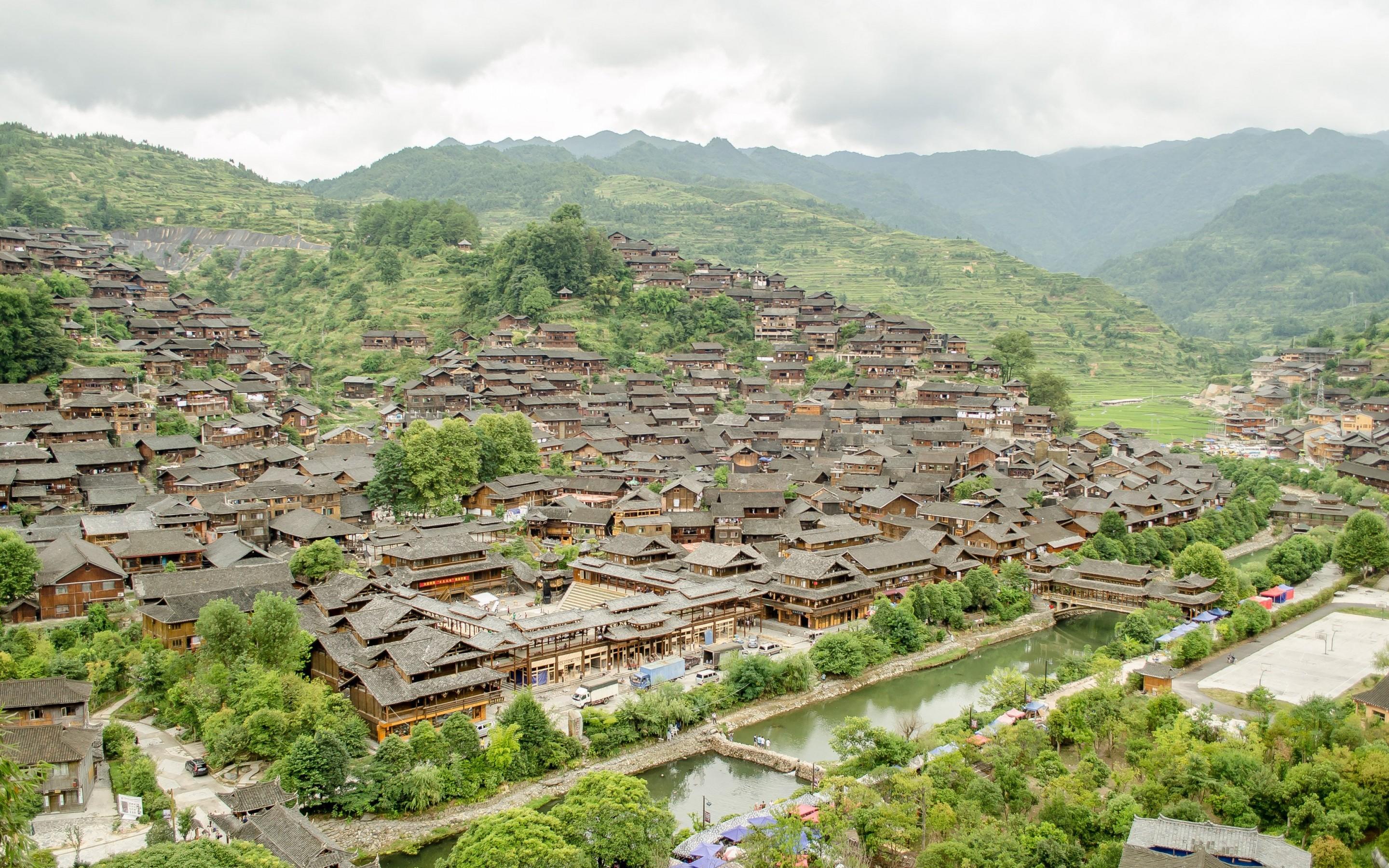 2880x1800 Miao People Ethnic Village China 4K Wallpaper 2880x1800 Hot Desktop and background for your PC and mobile