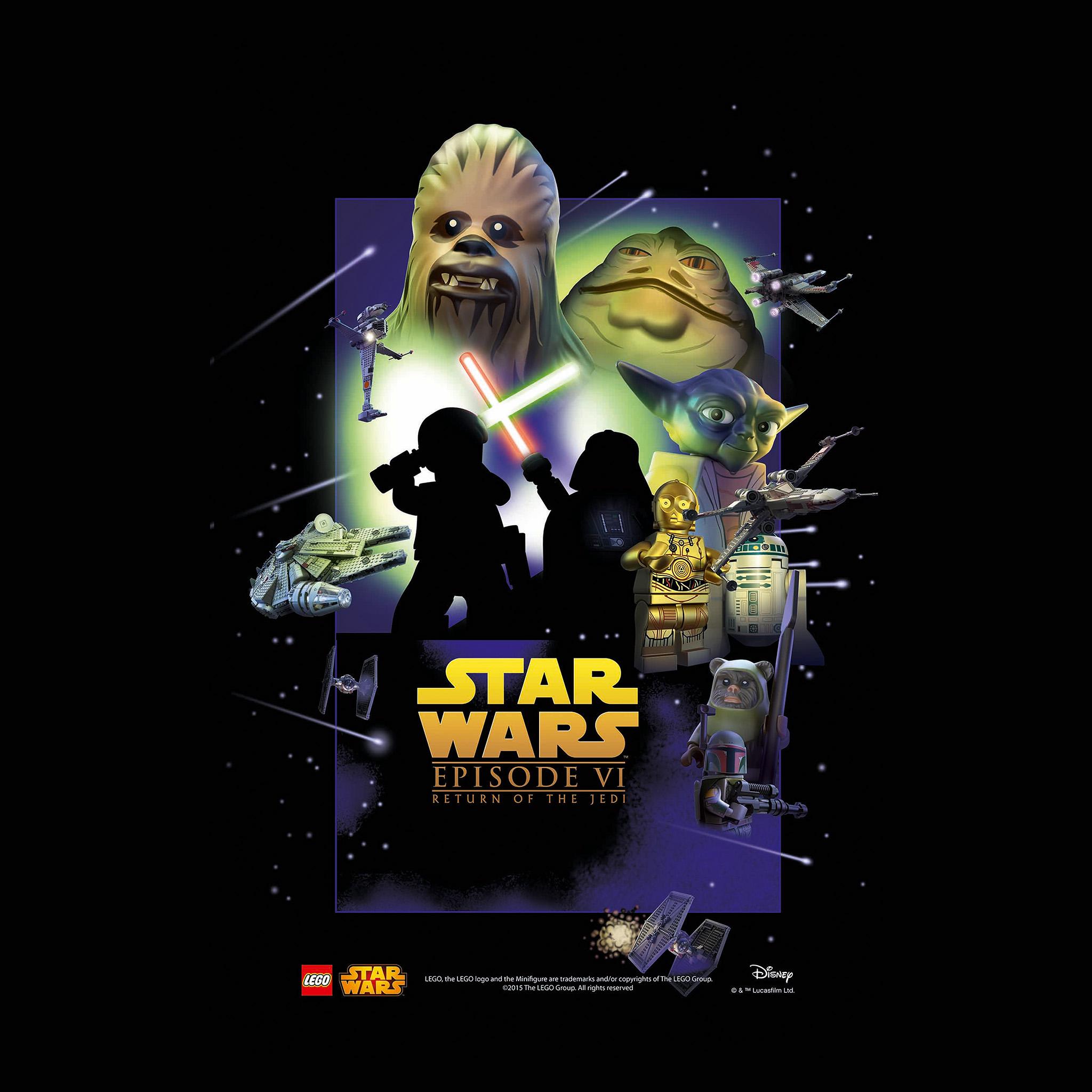 2048x2048 Starwars Lego Episode 6 Return Of Jedi Art Film Wallpaper